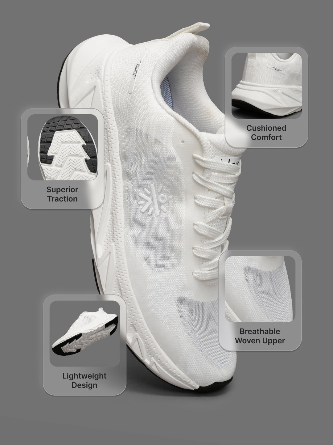 cult Women's StridePulse Running Shoes - White