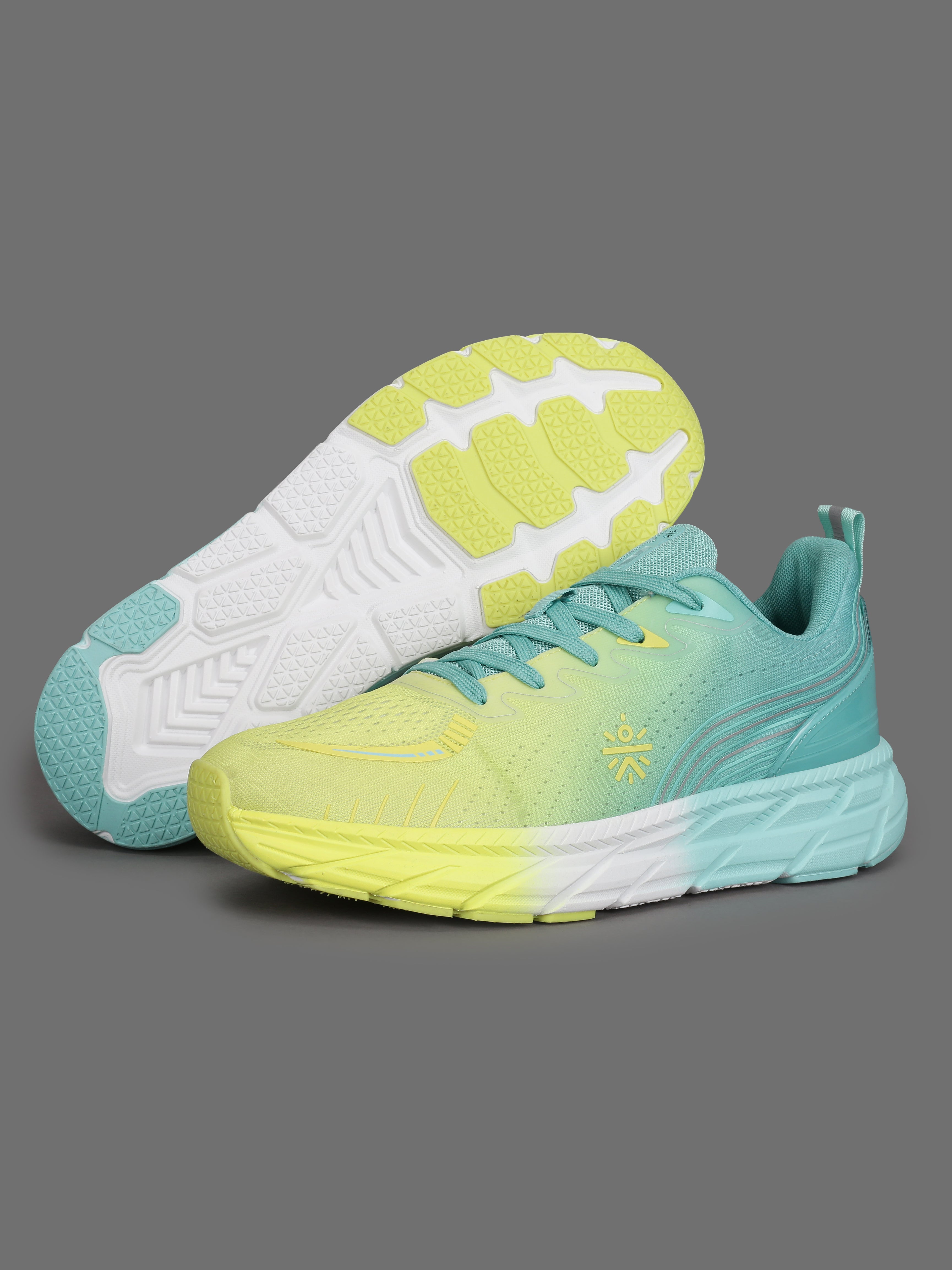 cult Men's Raptor Casual Shoes - Lemon Yellow/Mint Green