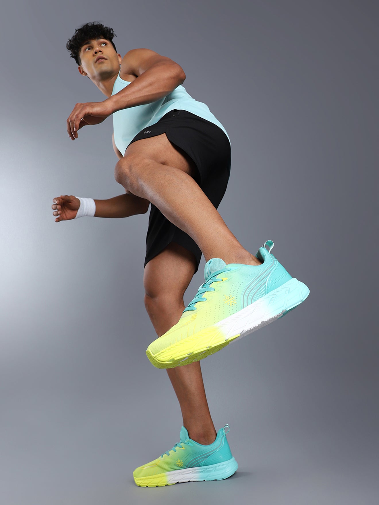 cult Men's Raptor Casual Shoes - Lemon Yellow/Mint Green