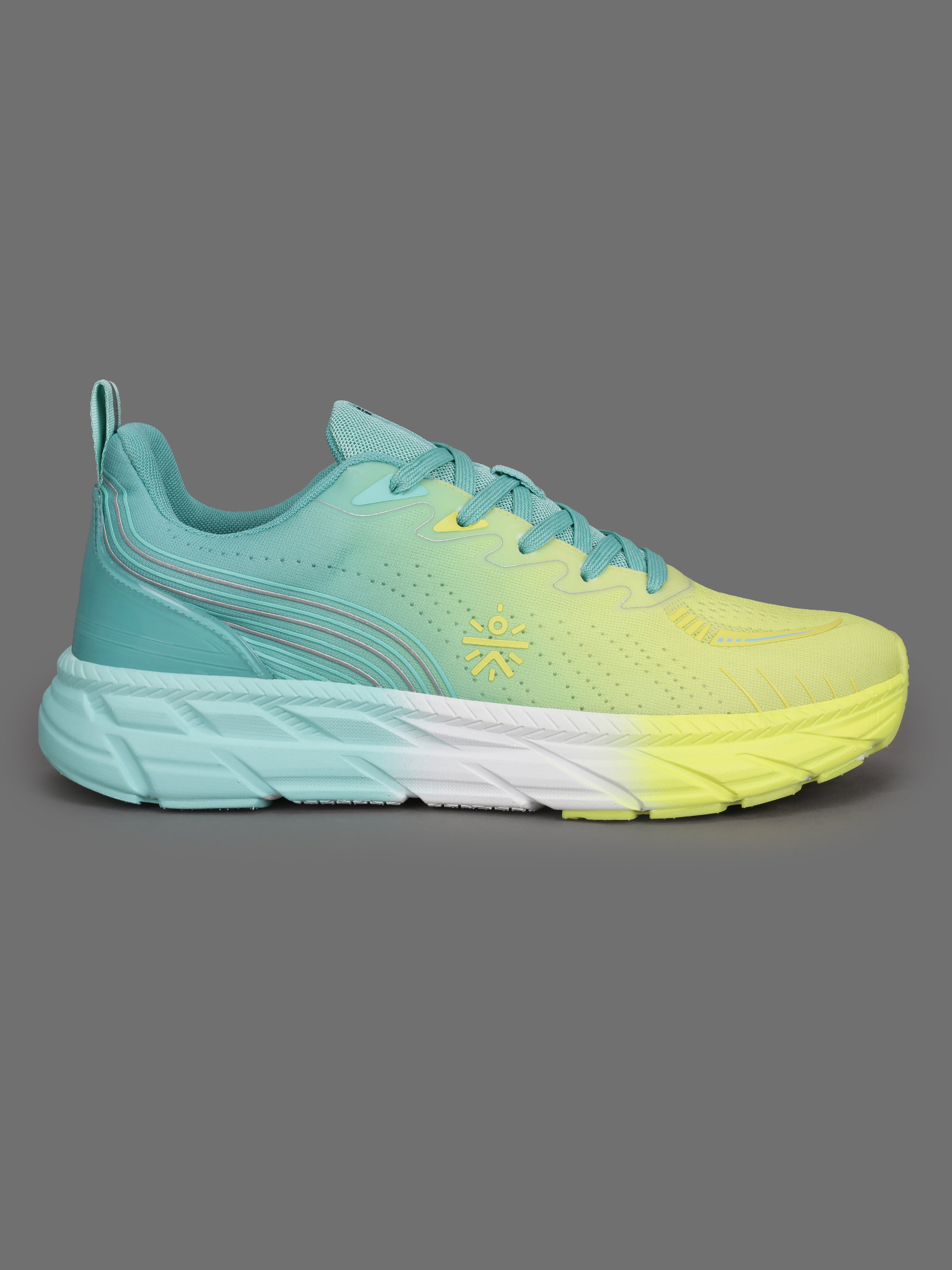 cult Men's Raptor Casual Shoes - Lemon Yellow/Mint Green