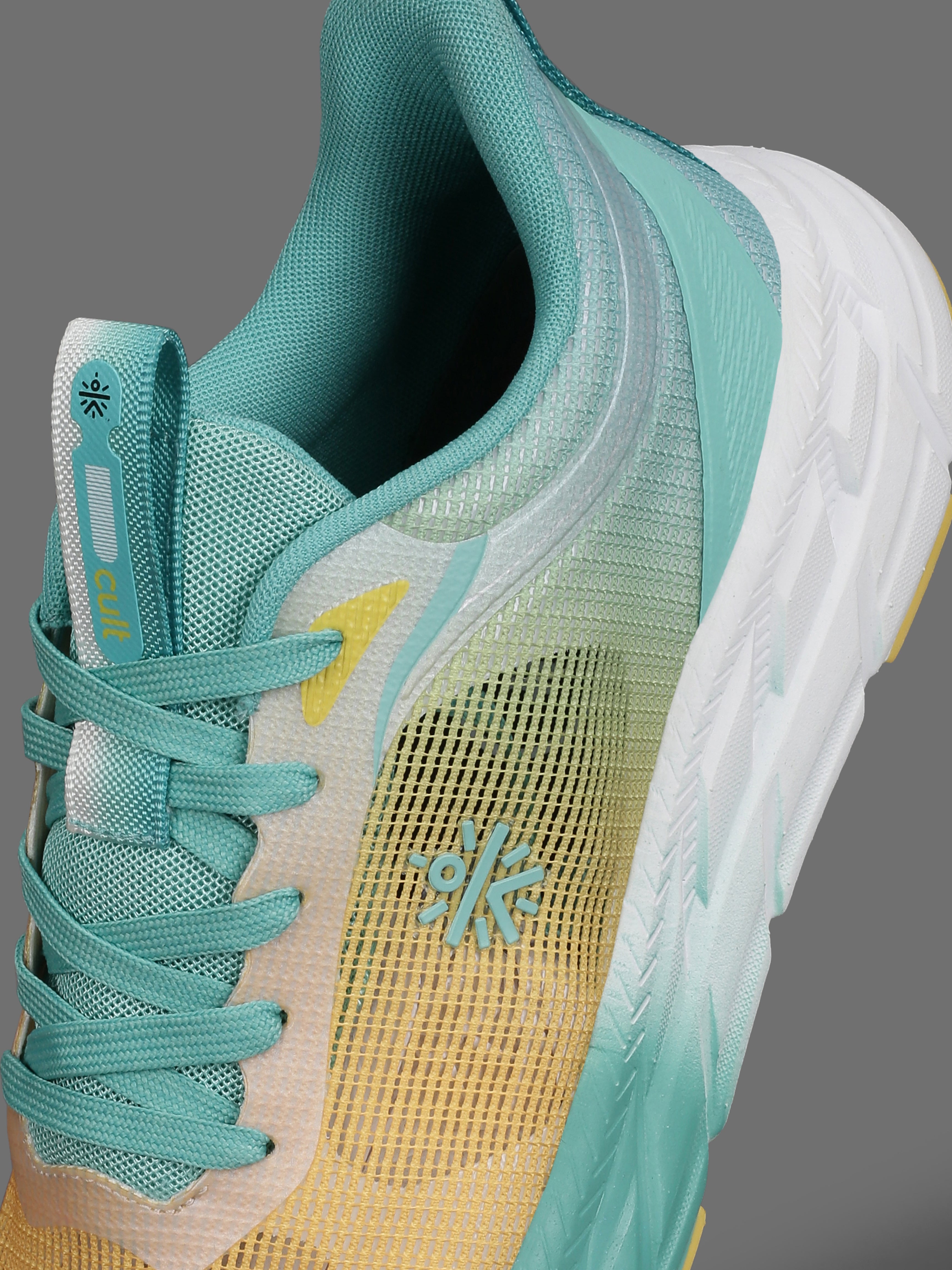 cult Men's Fortis Casual Shoes - Yellow/Mint Green