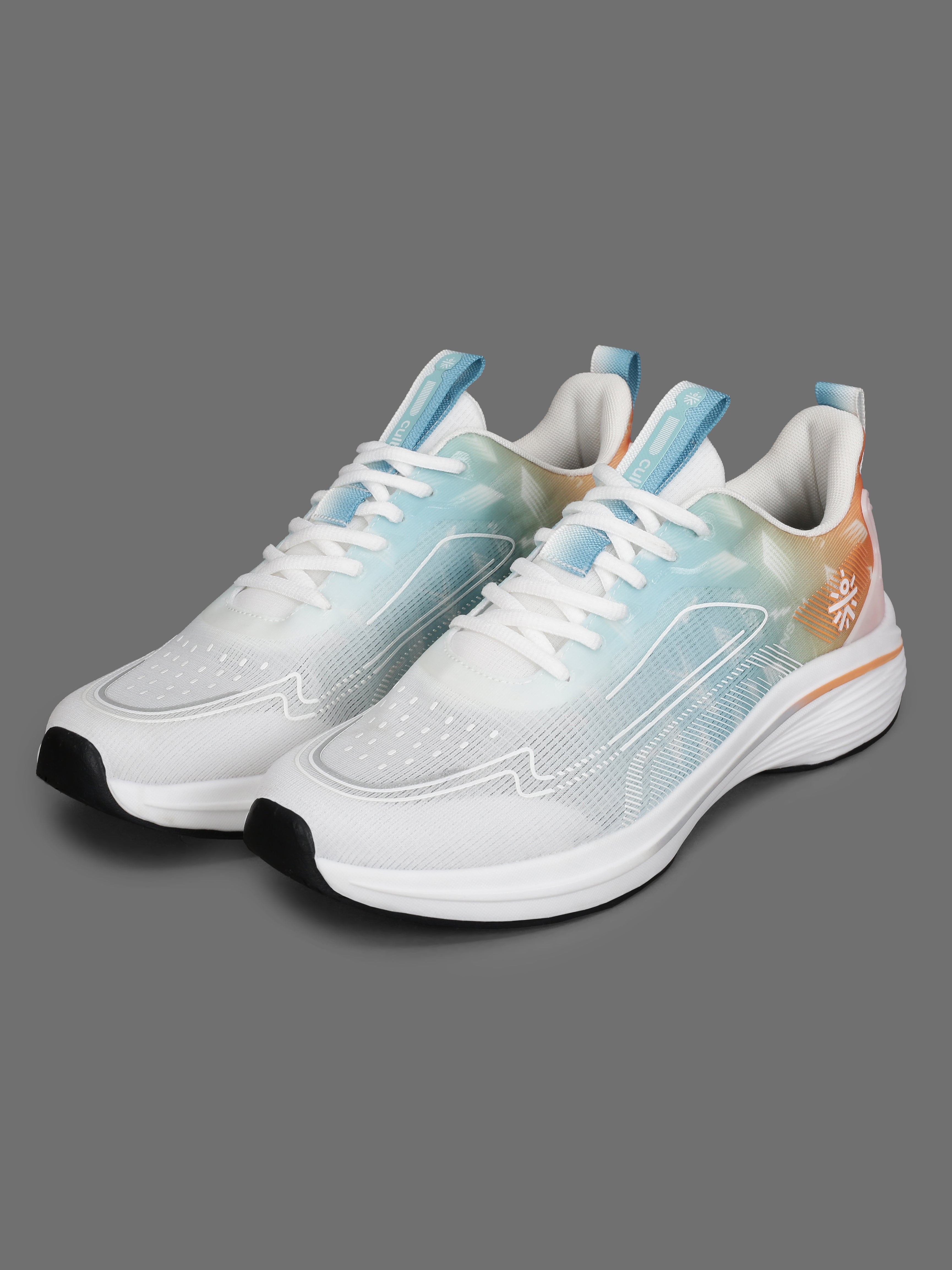 cult Men's Xypher Running Shoes - White/Orange