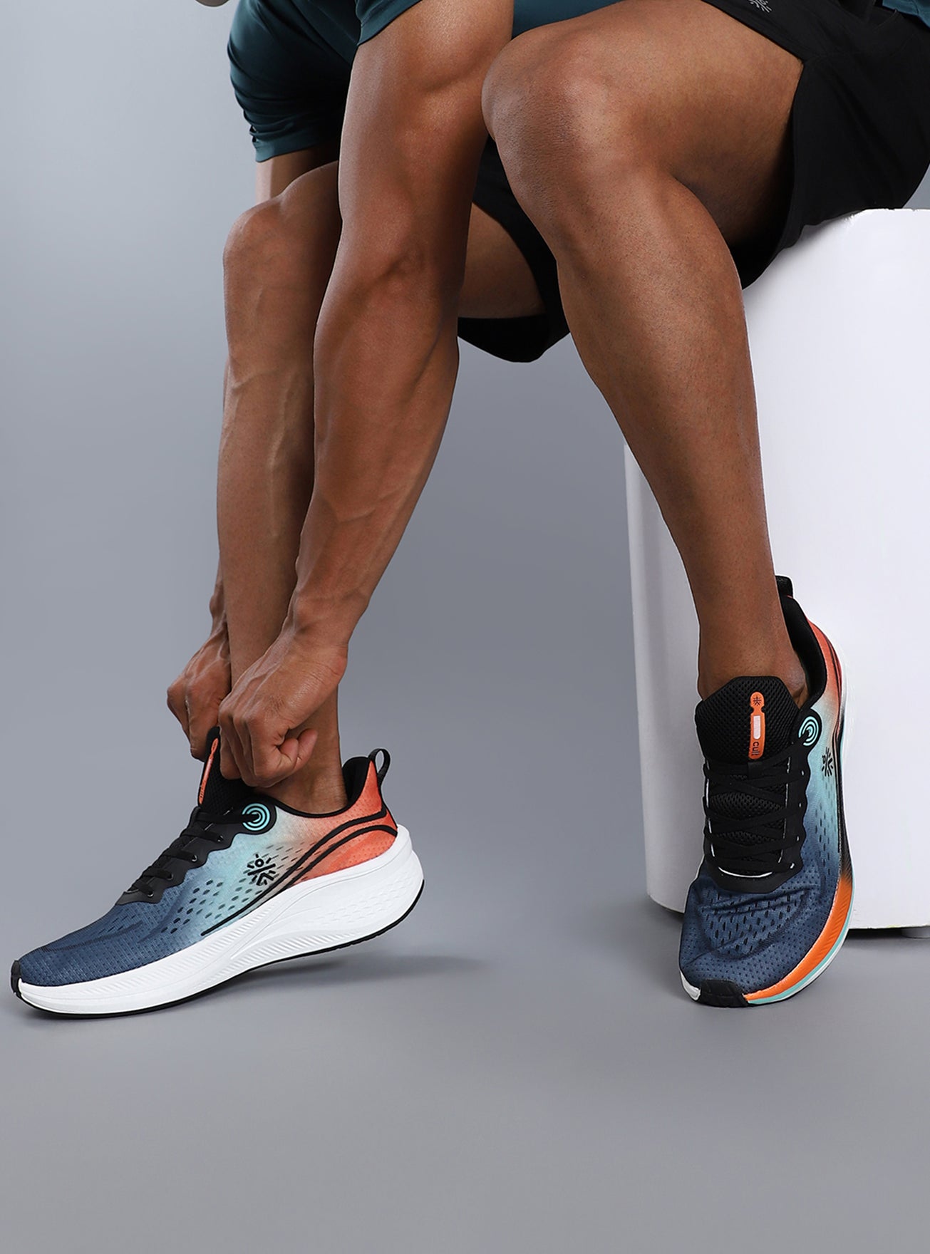 cult Men's Dynex Running Shoes - Black/Orange