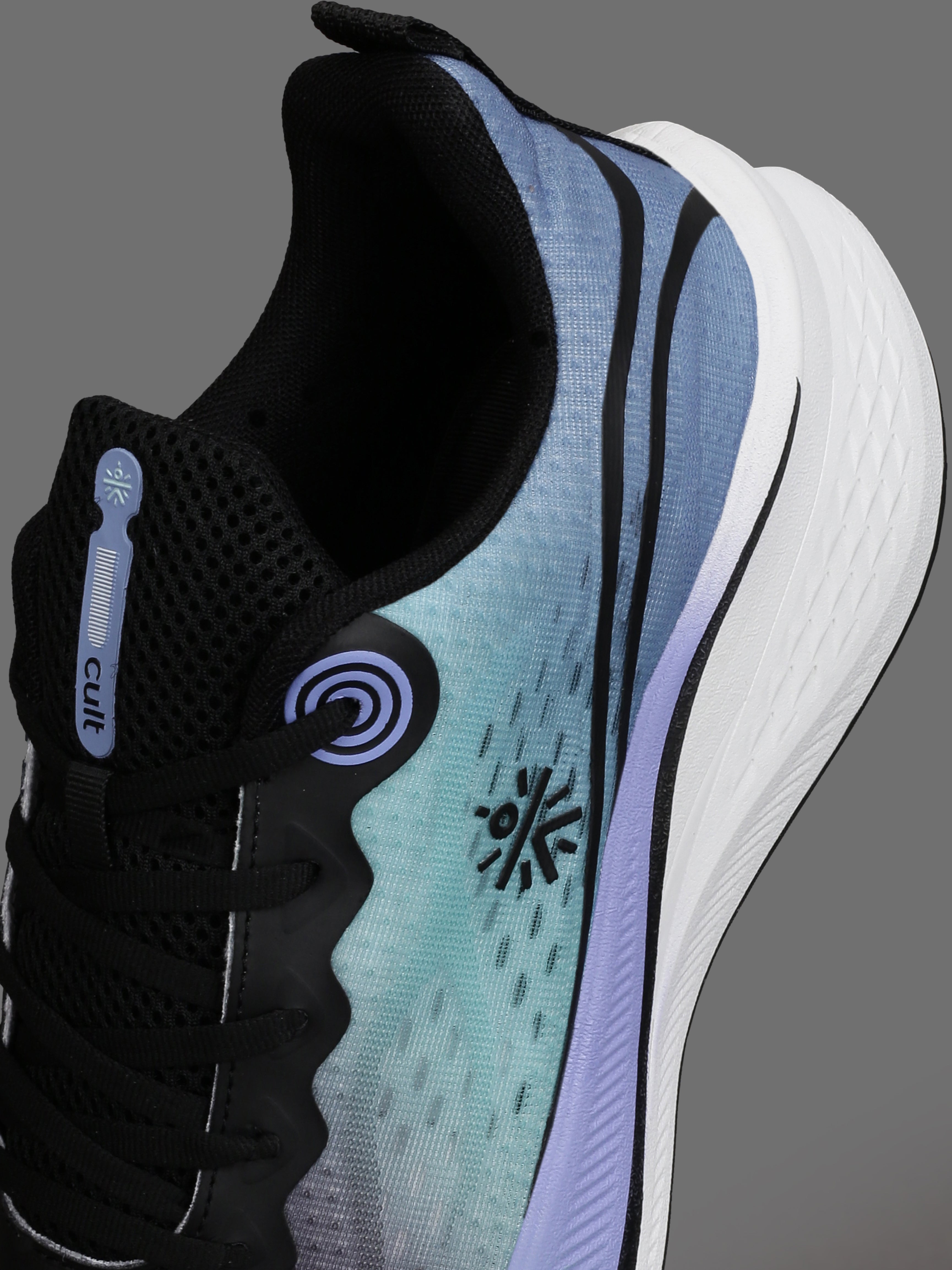 cult Men's Dynex Running Shoes - Black/Indigo Blue