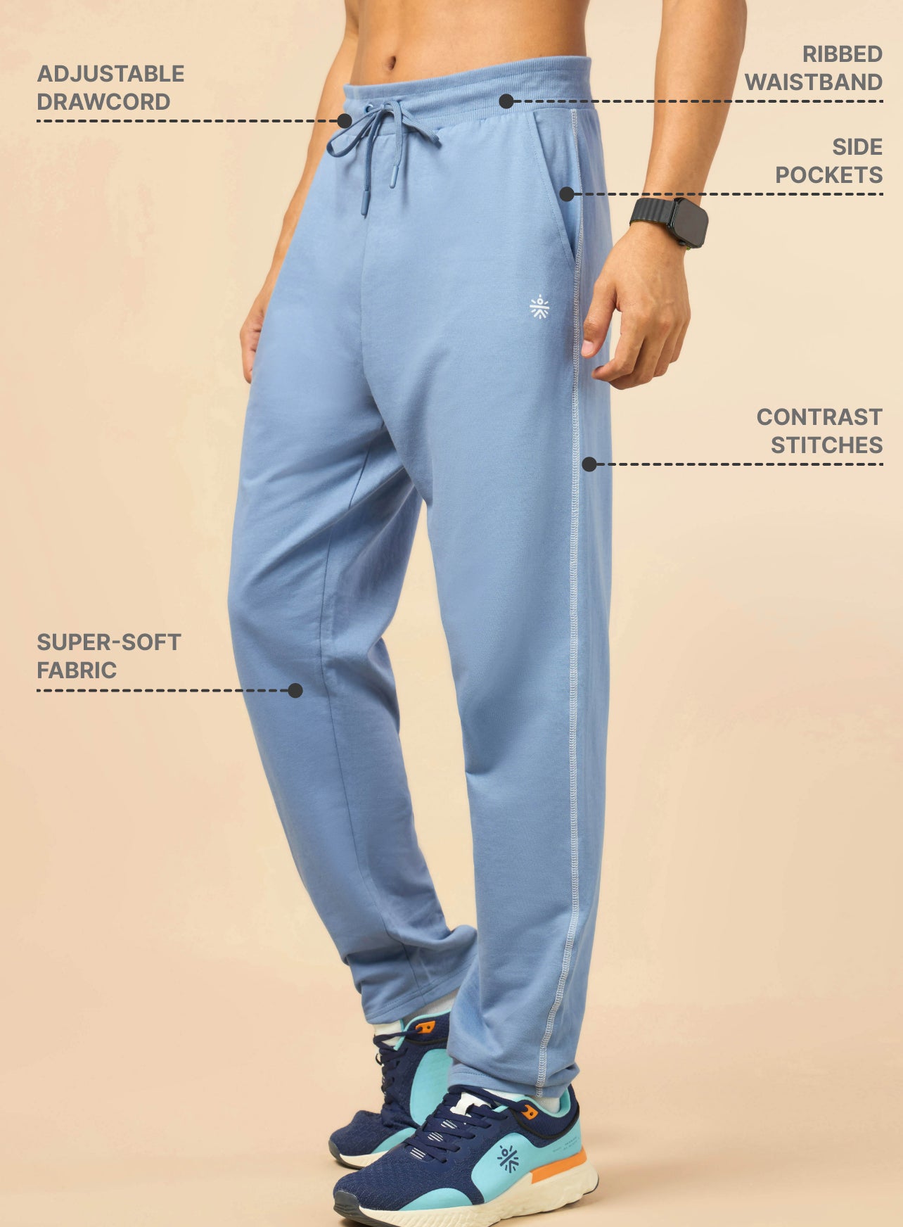 Men's Play Series Blue Trackpants