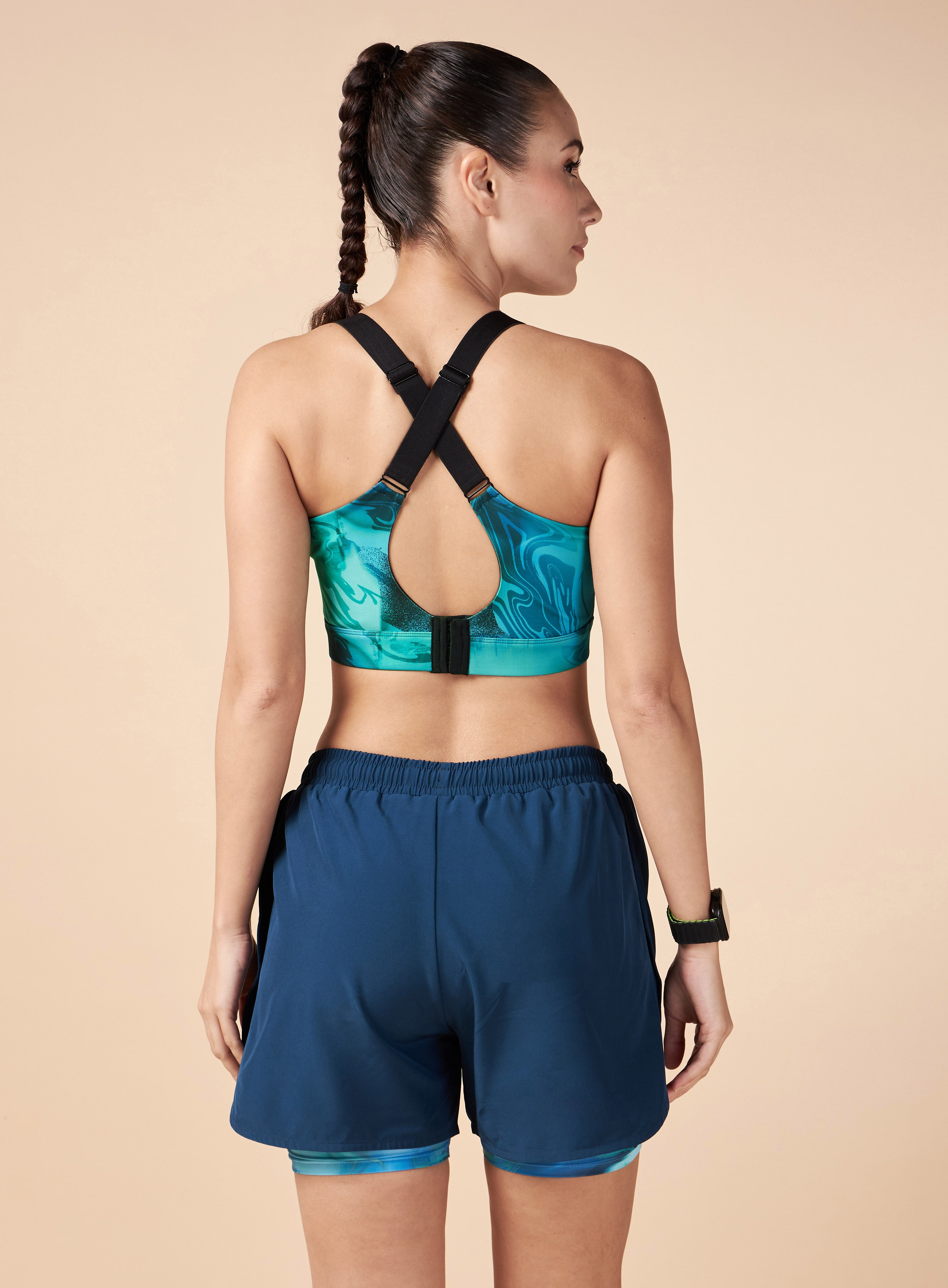 Teal High Impact Training Bra