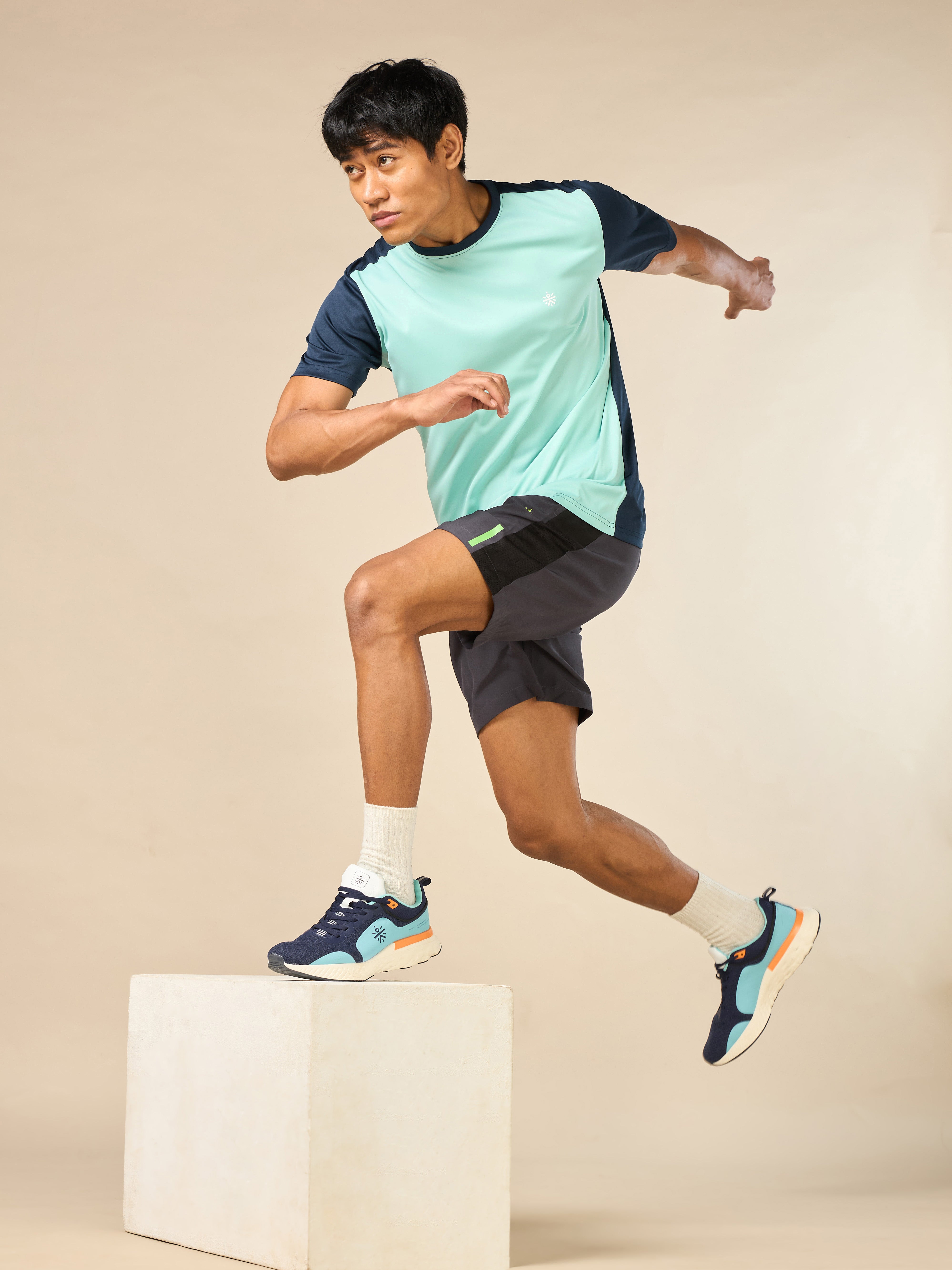 Men's Play Big Fly Dry Turquoise T-shirt