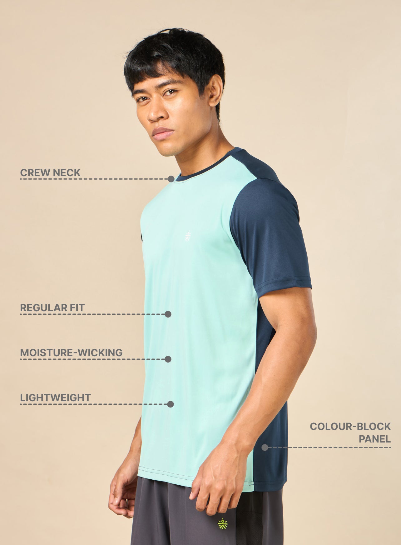 Men's Play Big Fly Dry Turquoise T-shirt