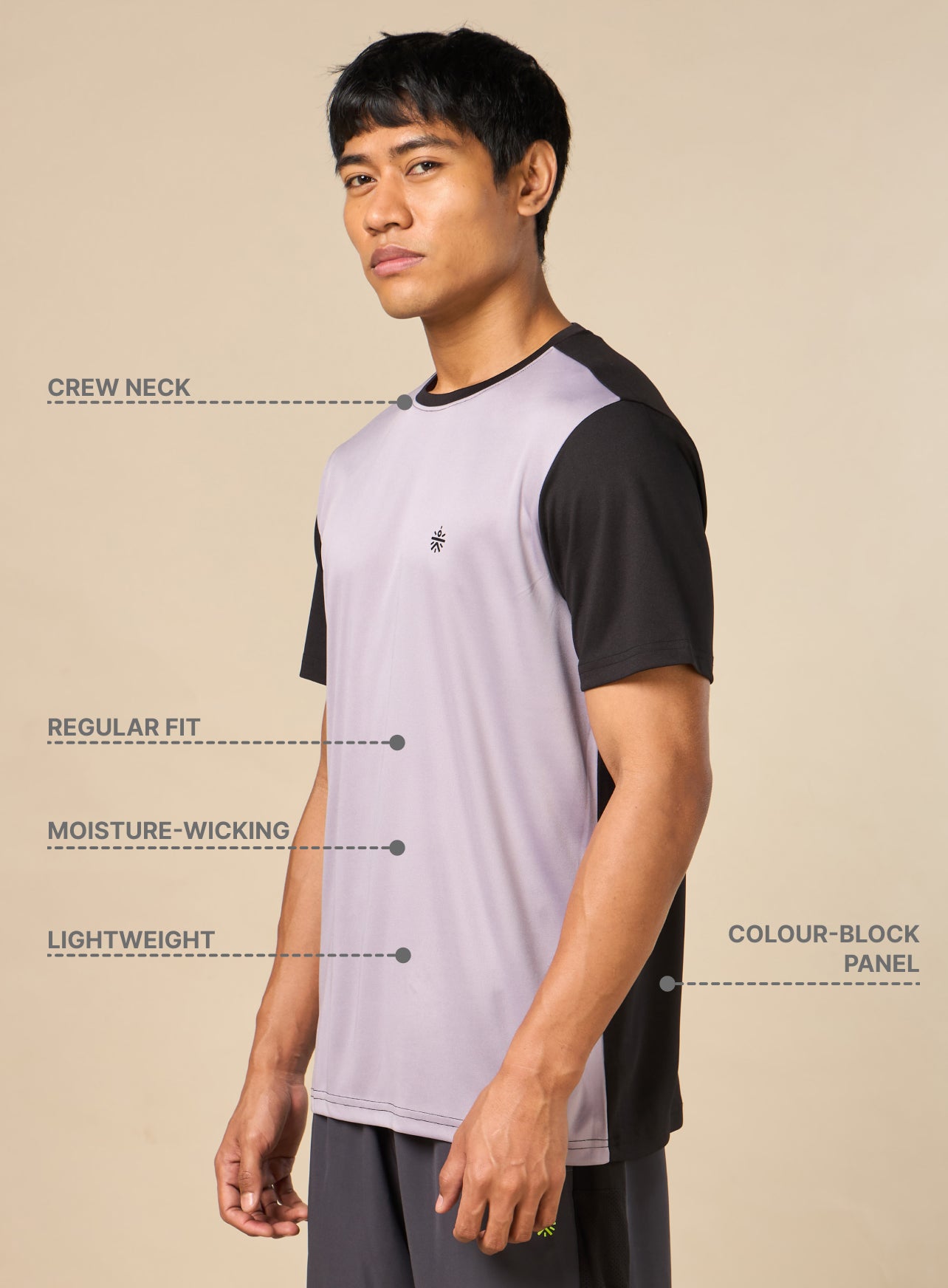 Men's Play Big Fly Dry Purple T-shirt