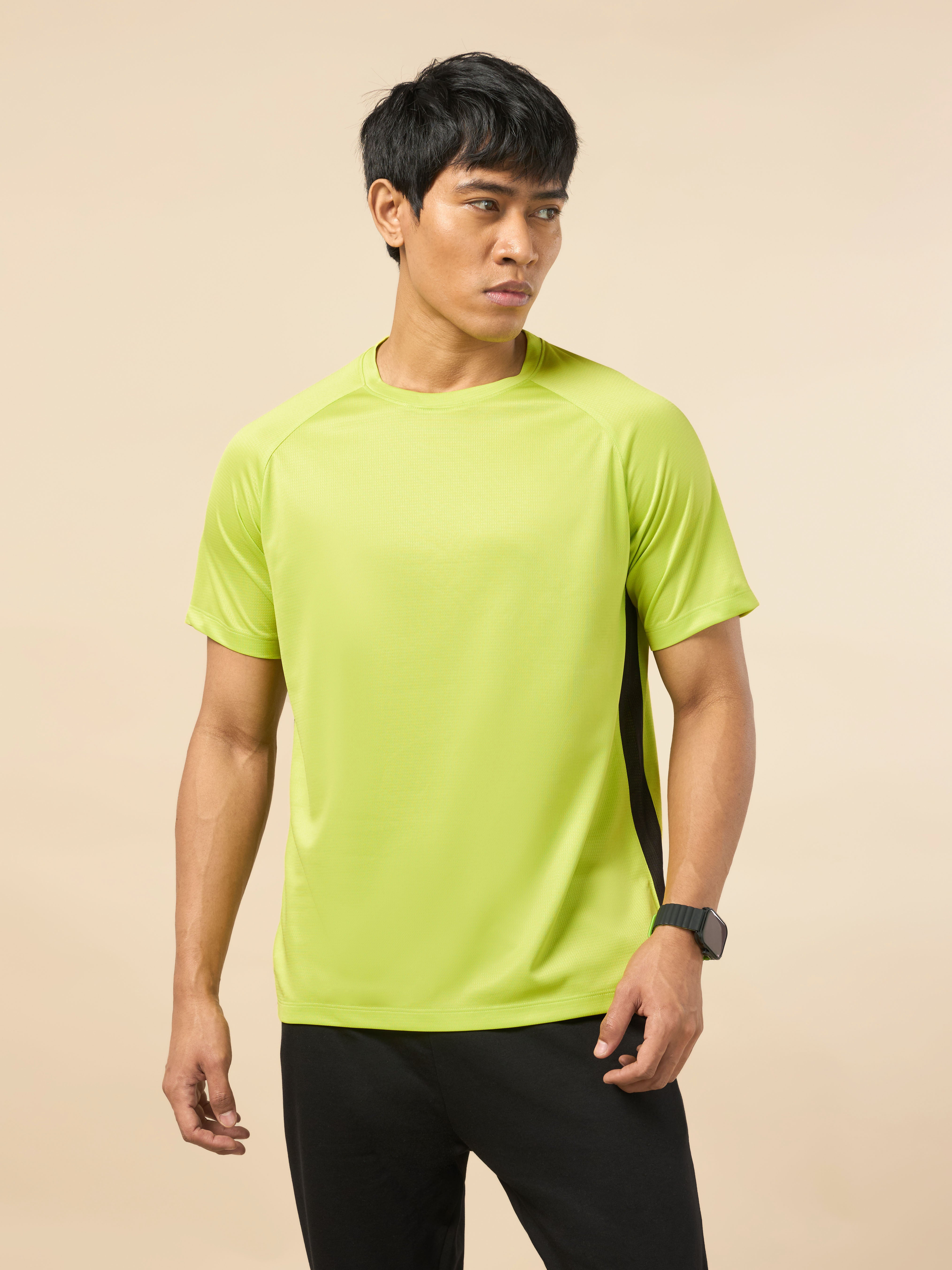 Men's Athlete's Neon Green Performance T-shirt