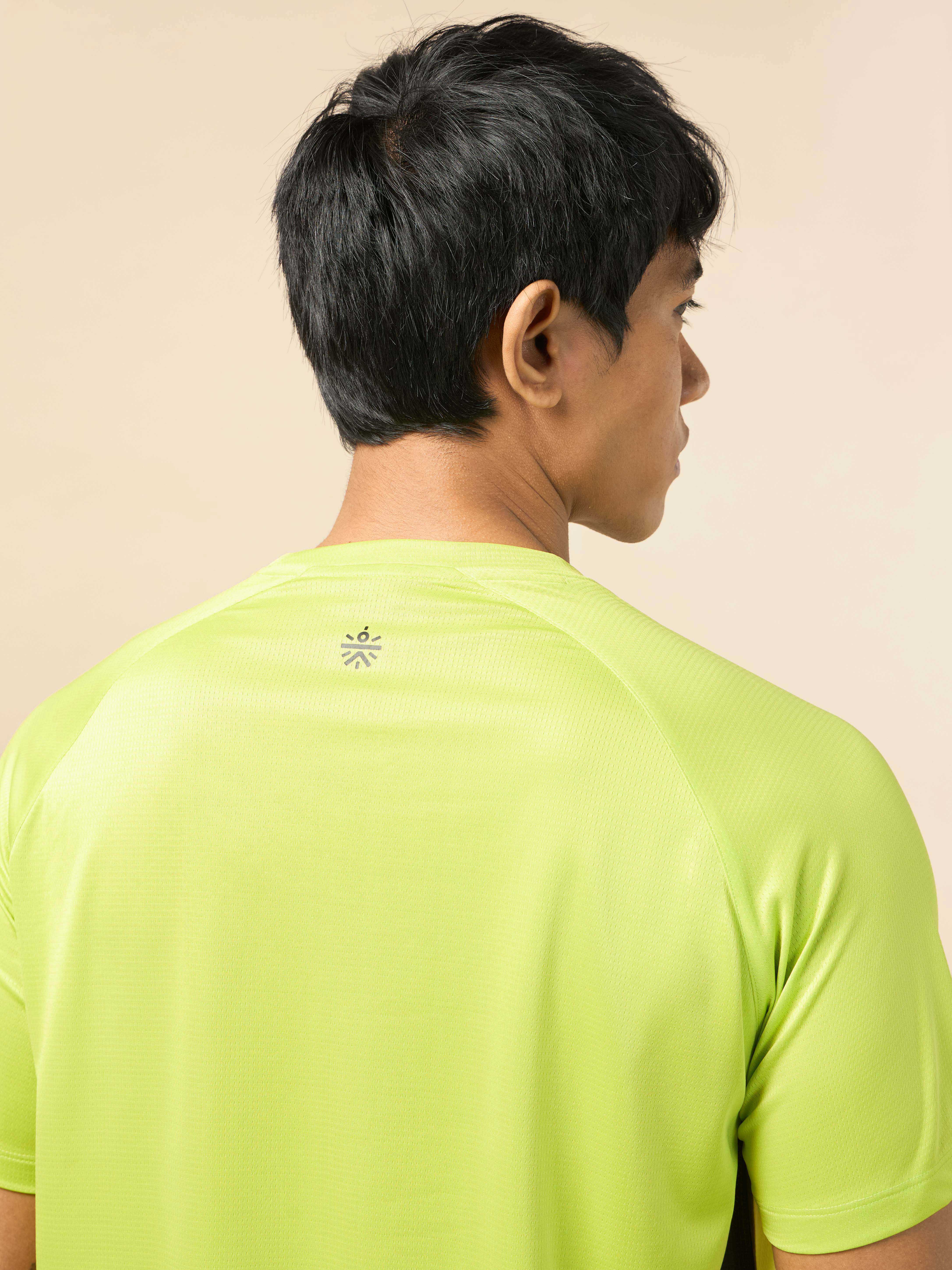 Men's Athlete's Neon Green Performance T-shirt