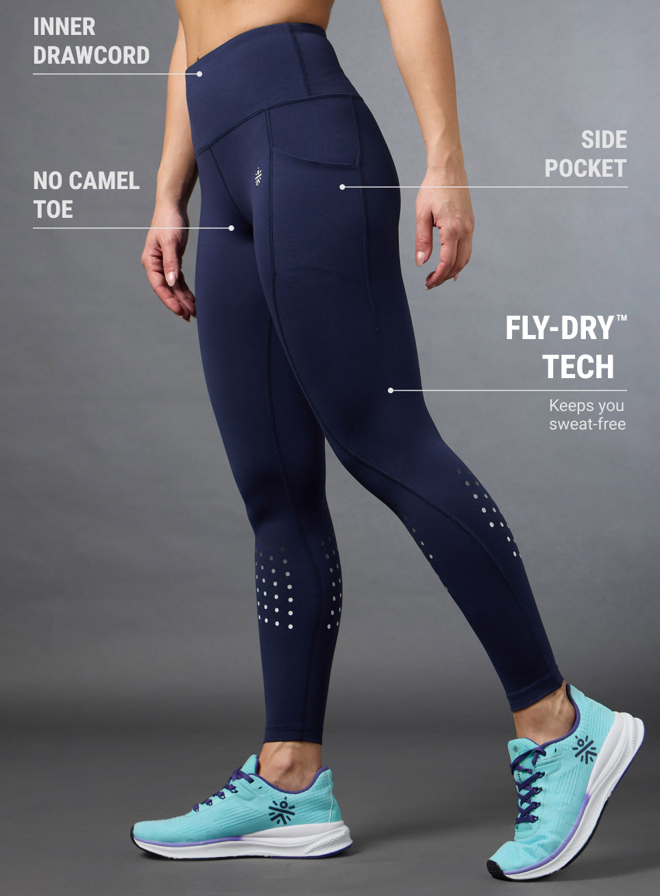 Women's Navy Ultimate Run COMFLex Tights
