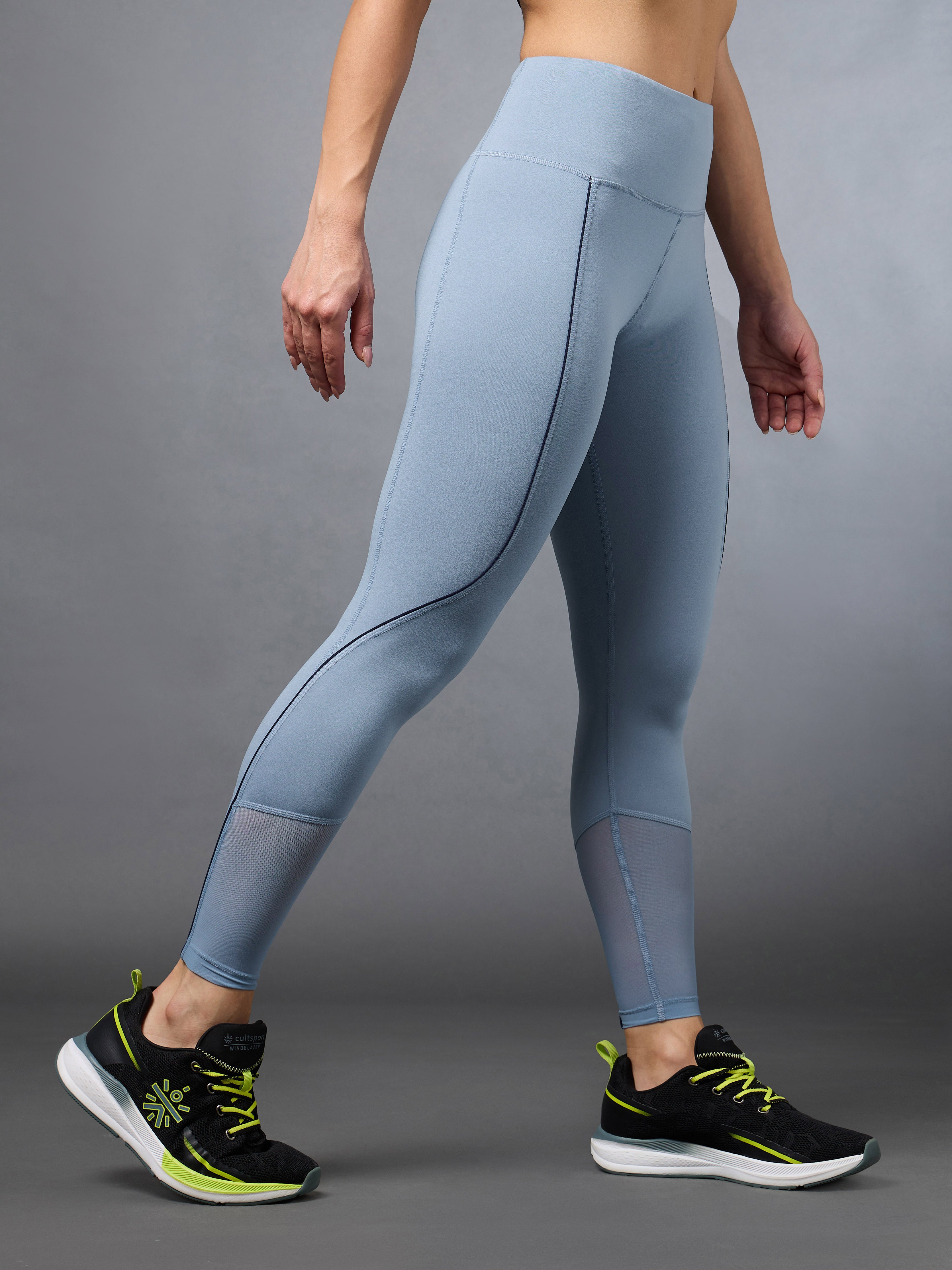 Women's Blue Pace Up Running COMFlex Tights
