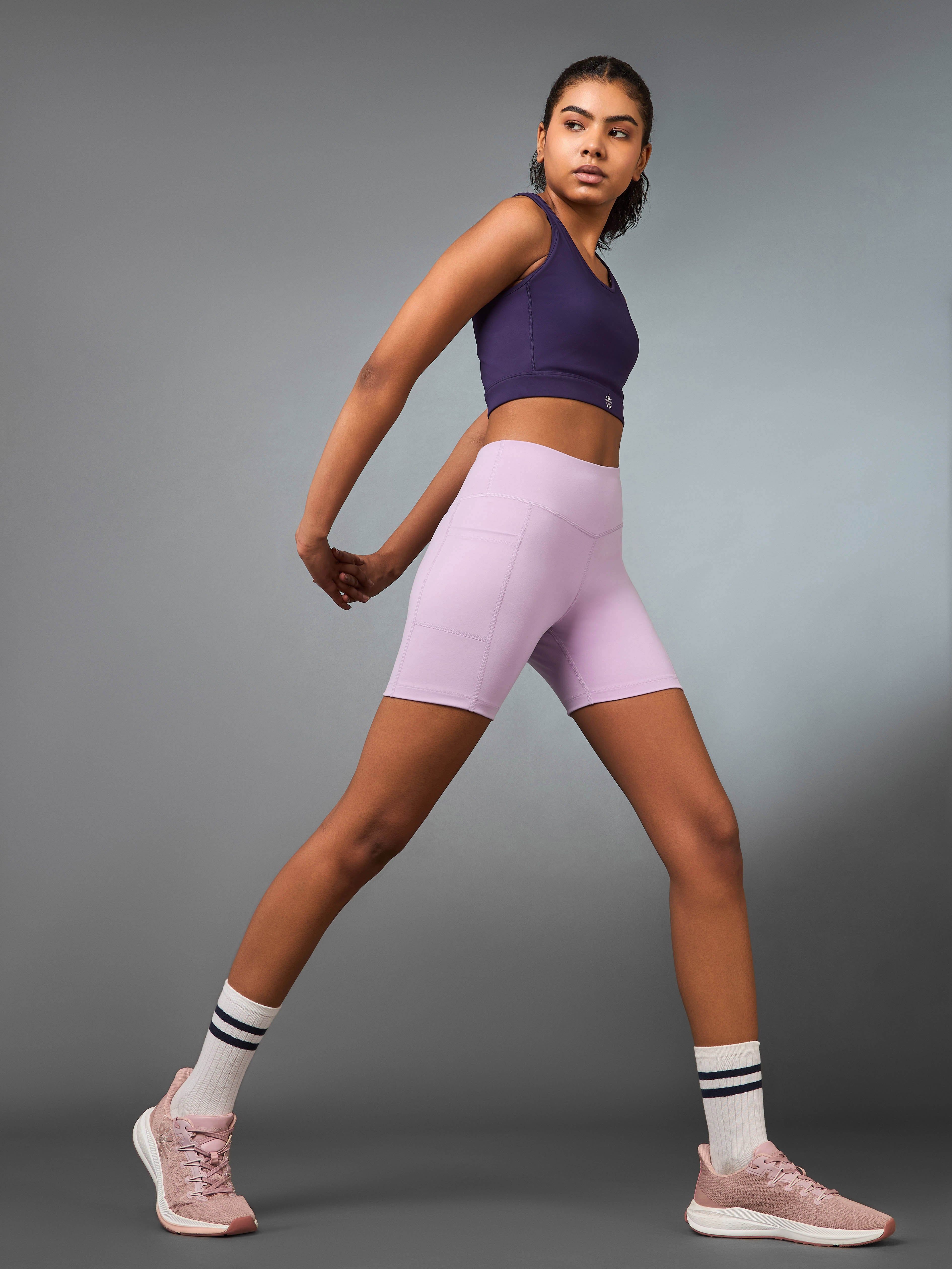 Women's Lavender Multi Sports Cycling COMFLex Shorts