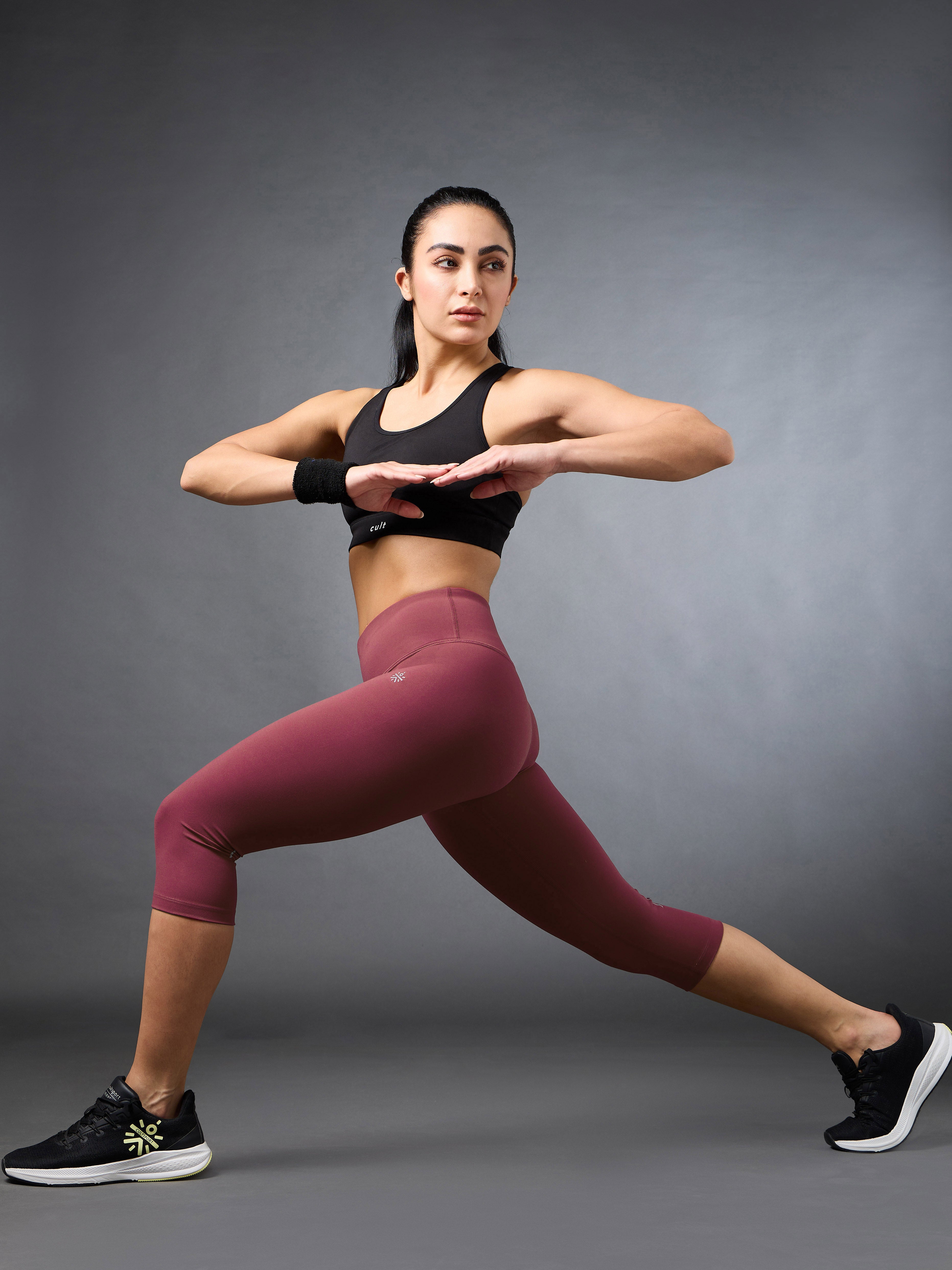 Women's Pink Cropped Performance COMFlex Tights