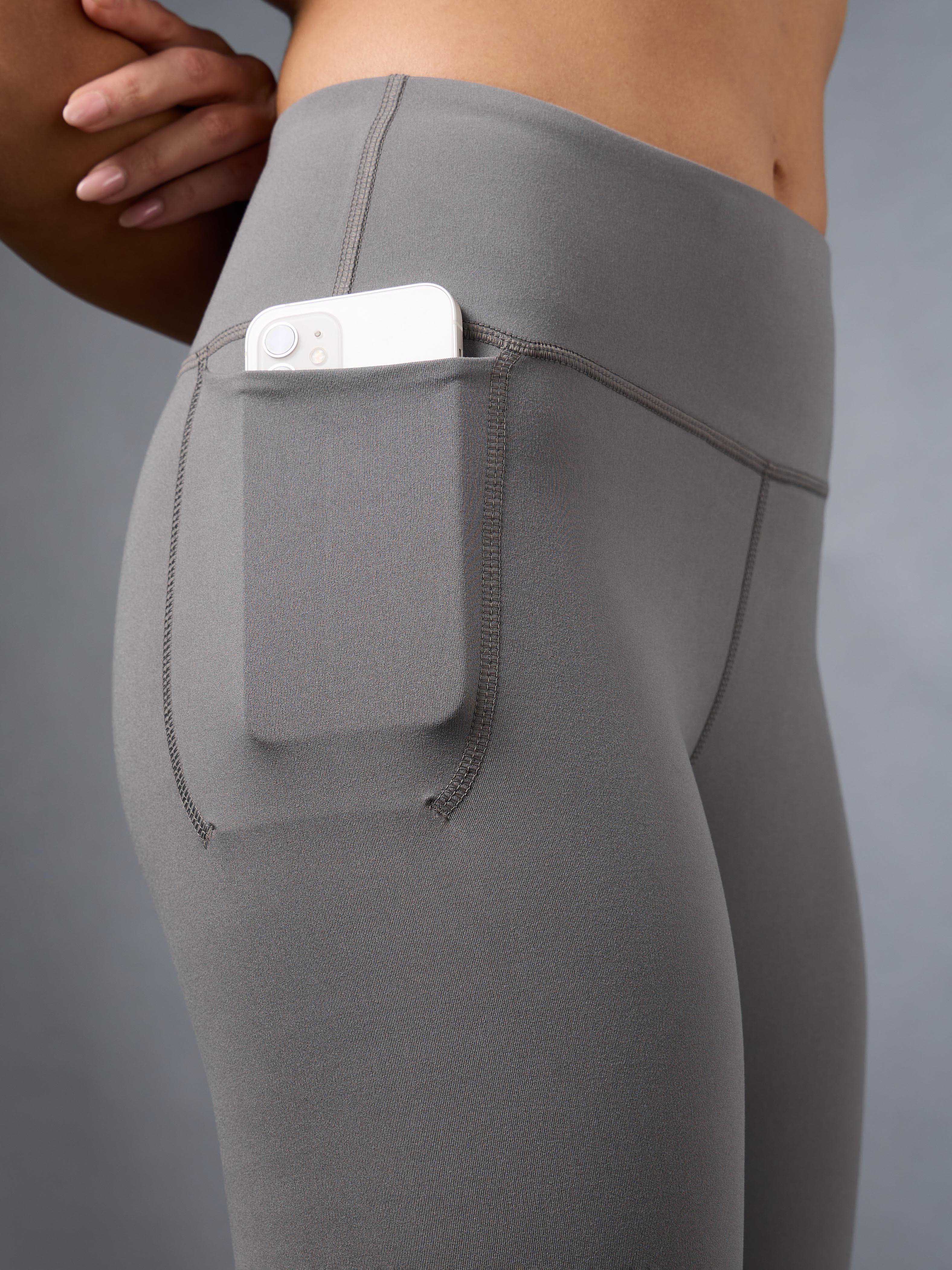 Women's Grey Cropped Performance COMFlex Tights