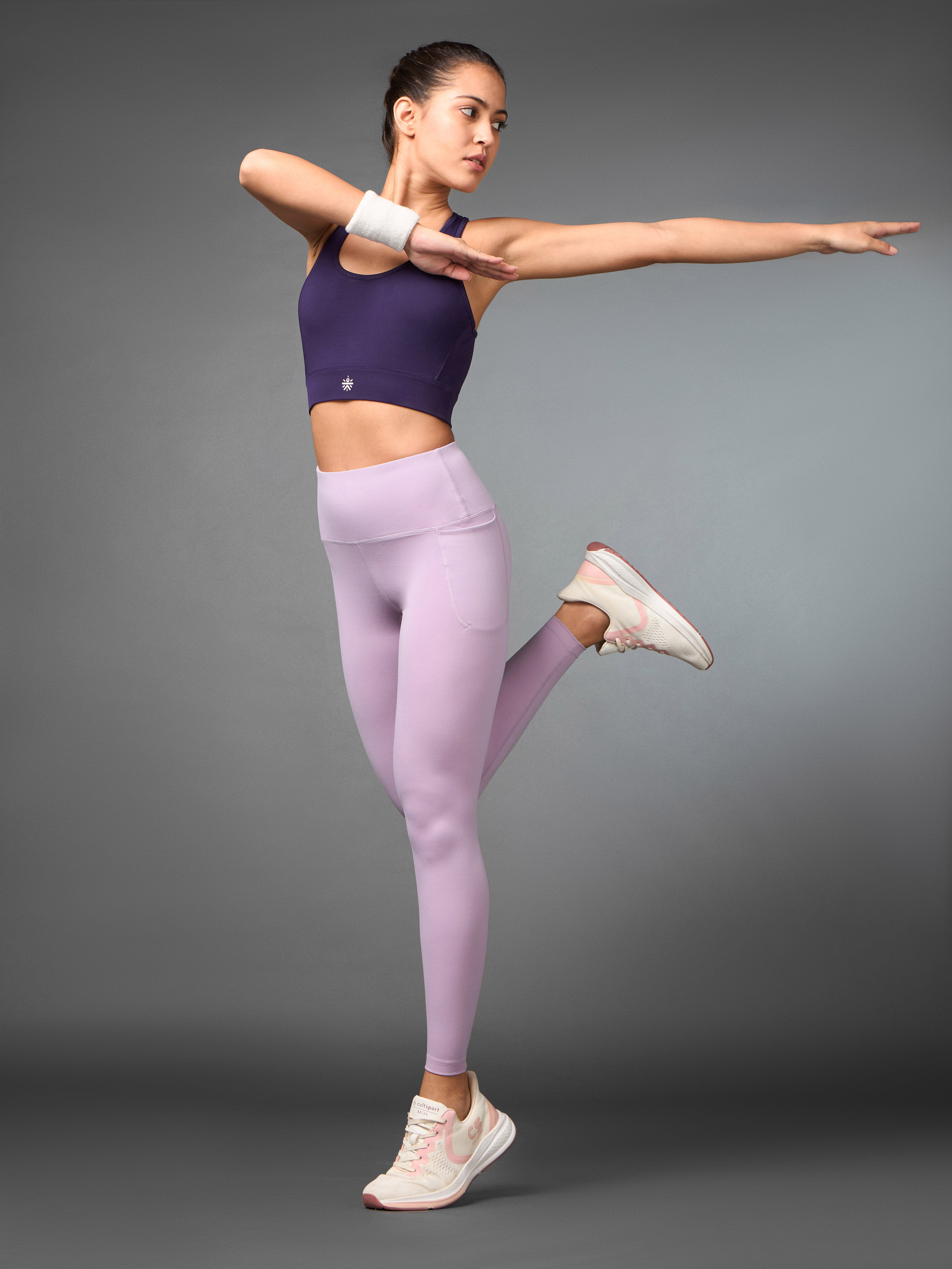 Women's Lavender Train All Day COMFlex Tights