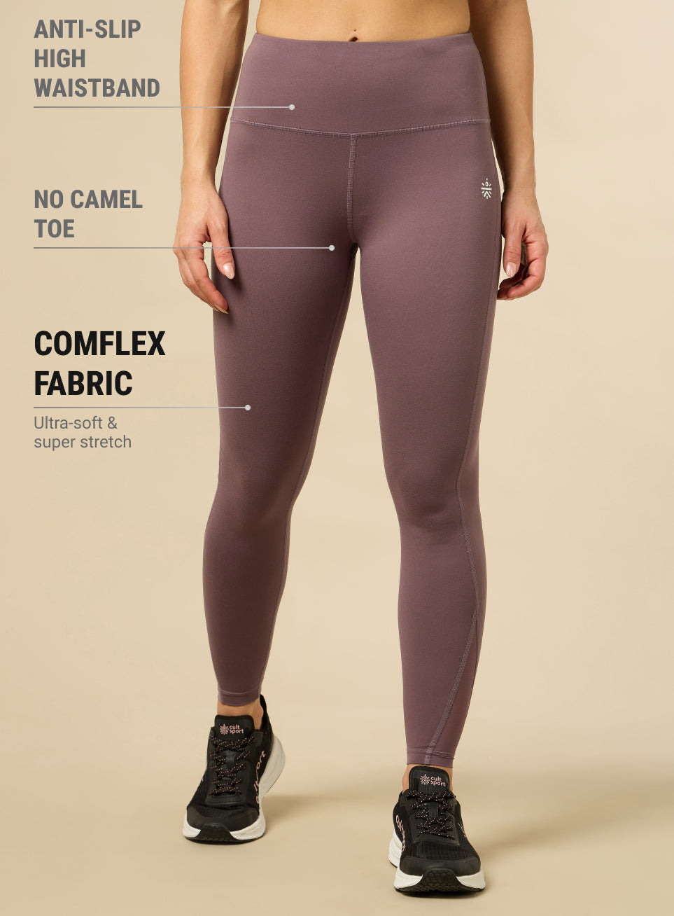 Women's Crossfit Mauve COMFlex Tights