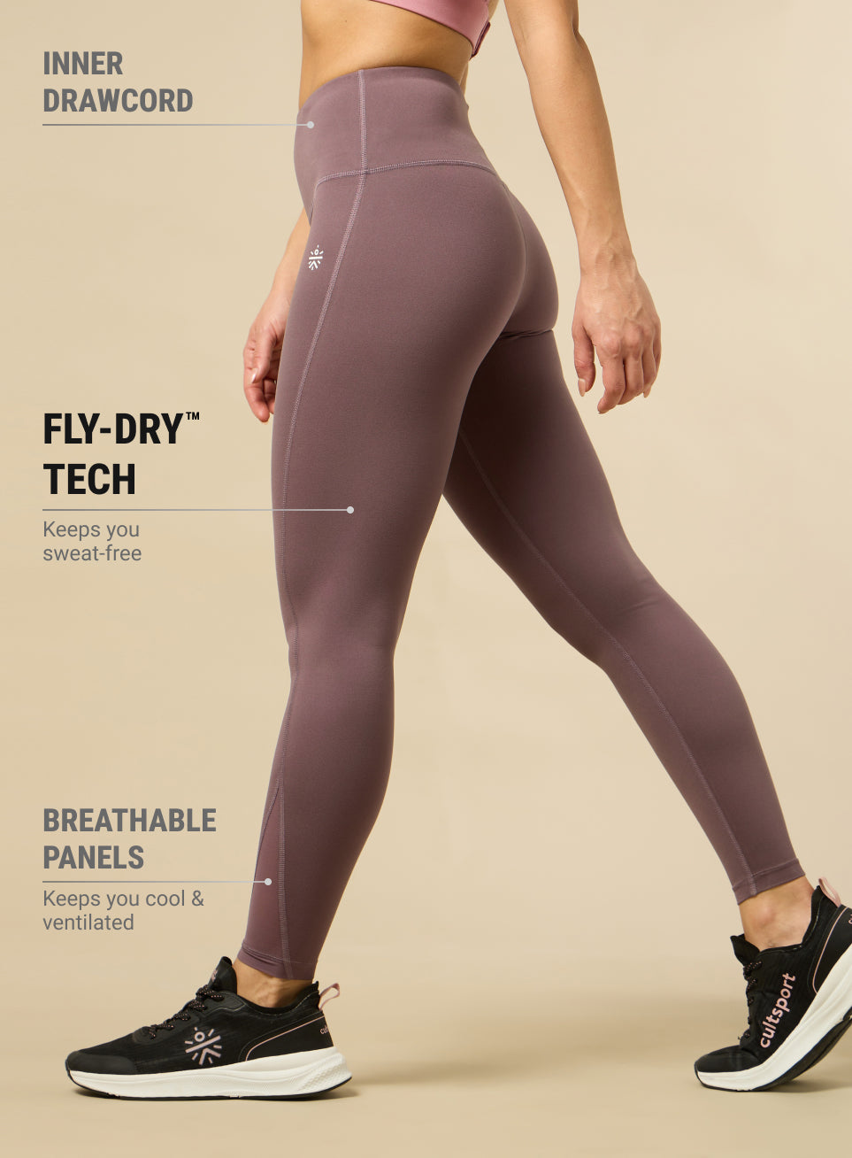 Women's Crossfit Mauve COMFlex Tights