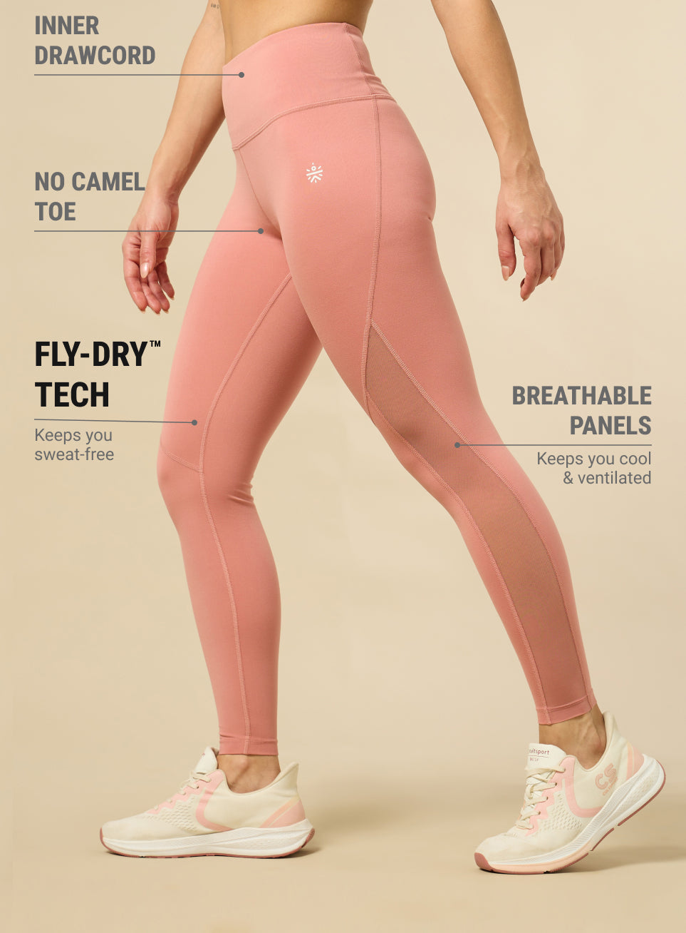 Women's HIIT Peach COMFlex Tights