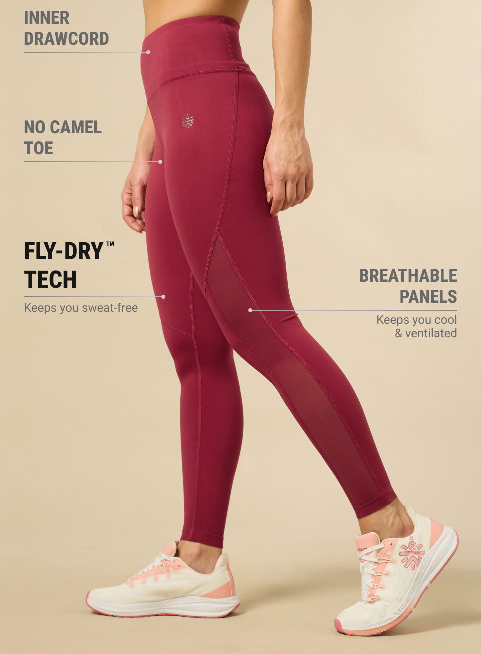 Women's HIIT Pink COMFlex Tights