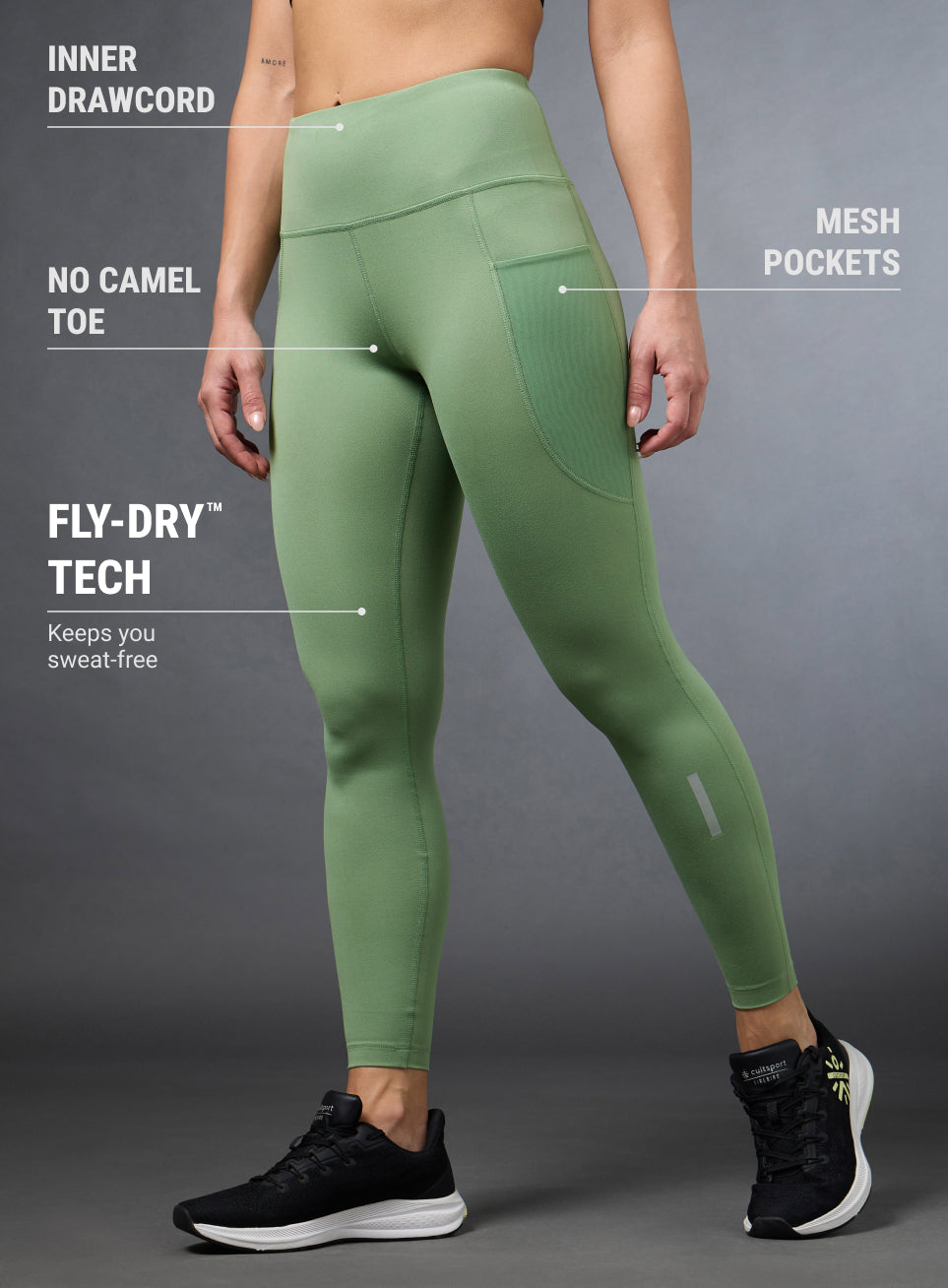 Women's Green Run Elevate COMFLex Tights