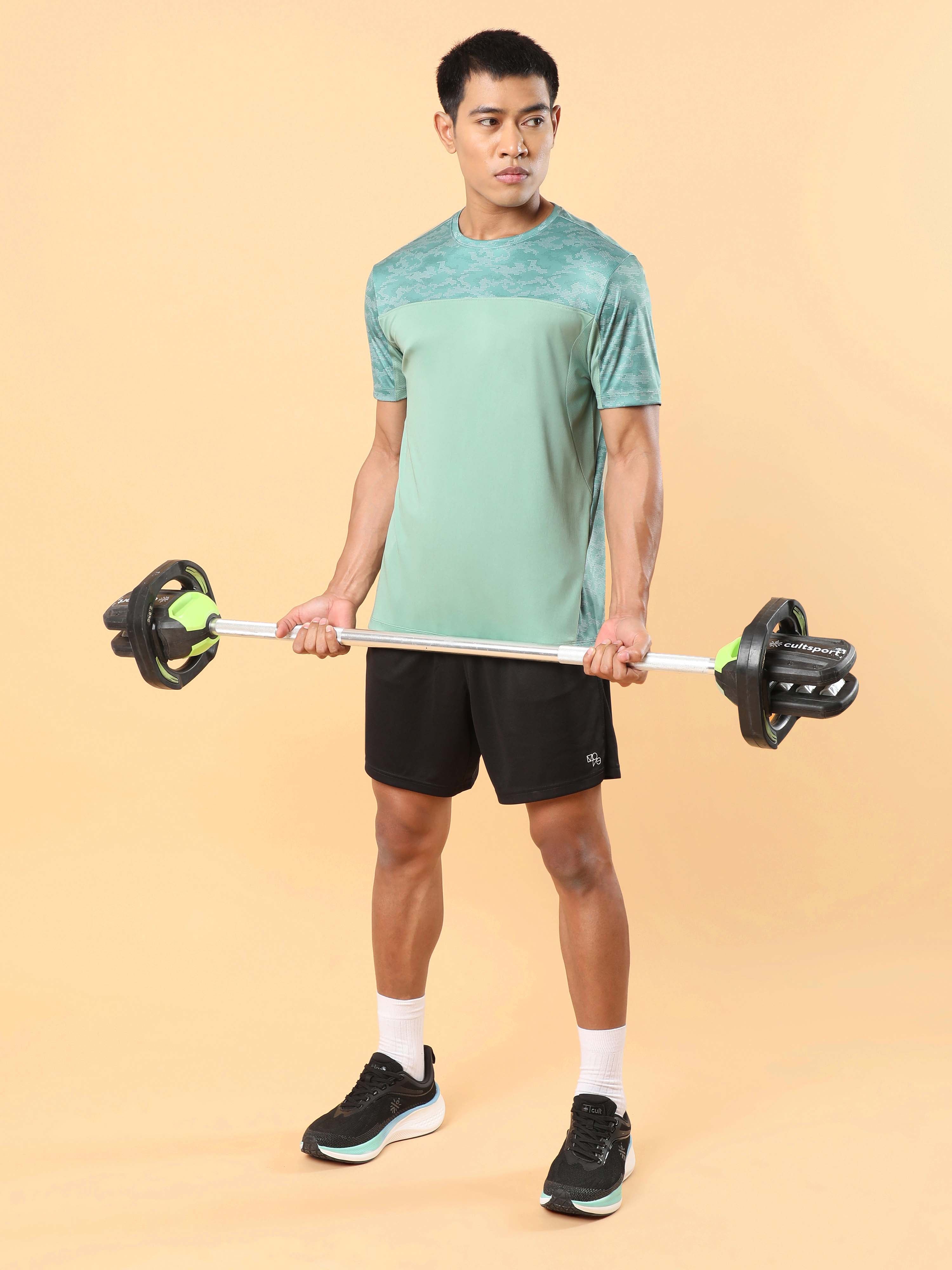 Men's Green Advance Play Active T-shirt