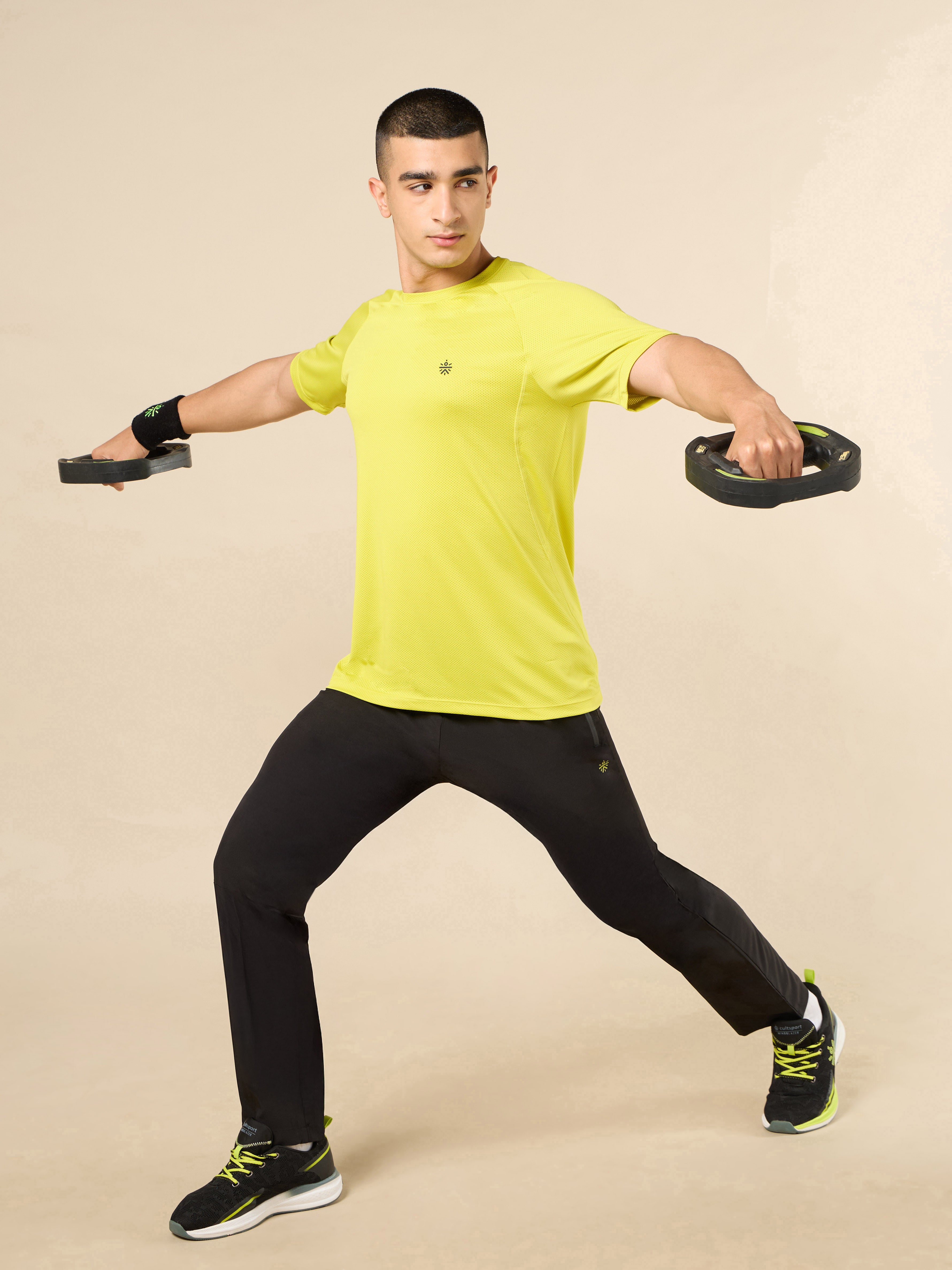 Men's Lime All Day Sports Training T-shirt