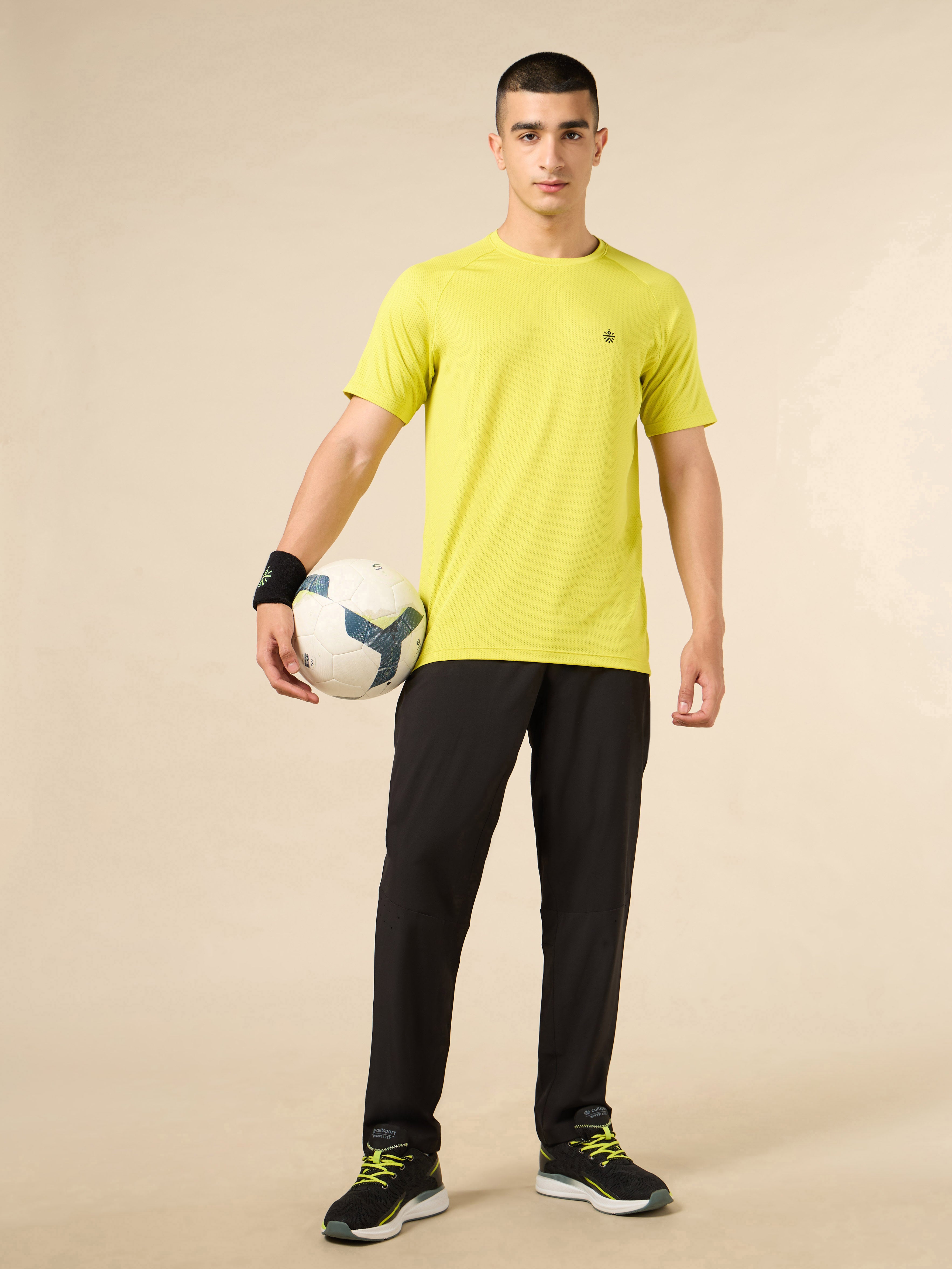 Men's Lime All Day Sports Training T-shirt