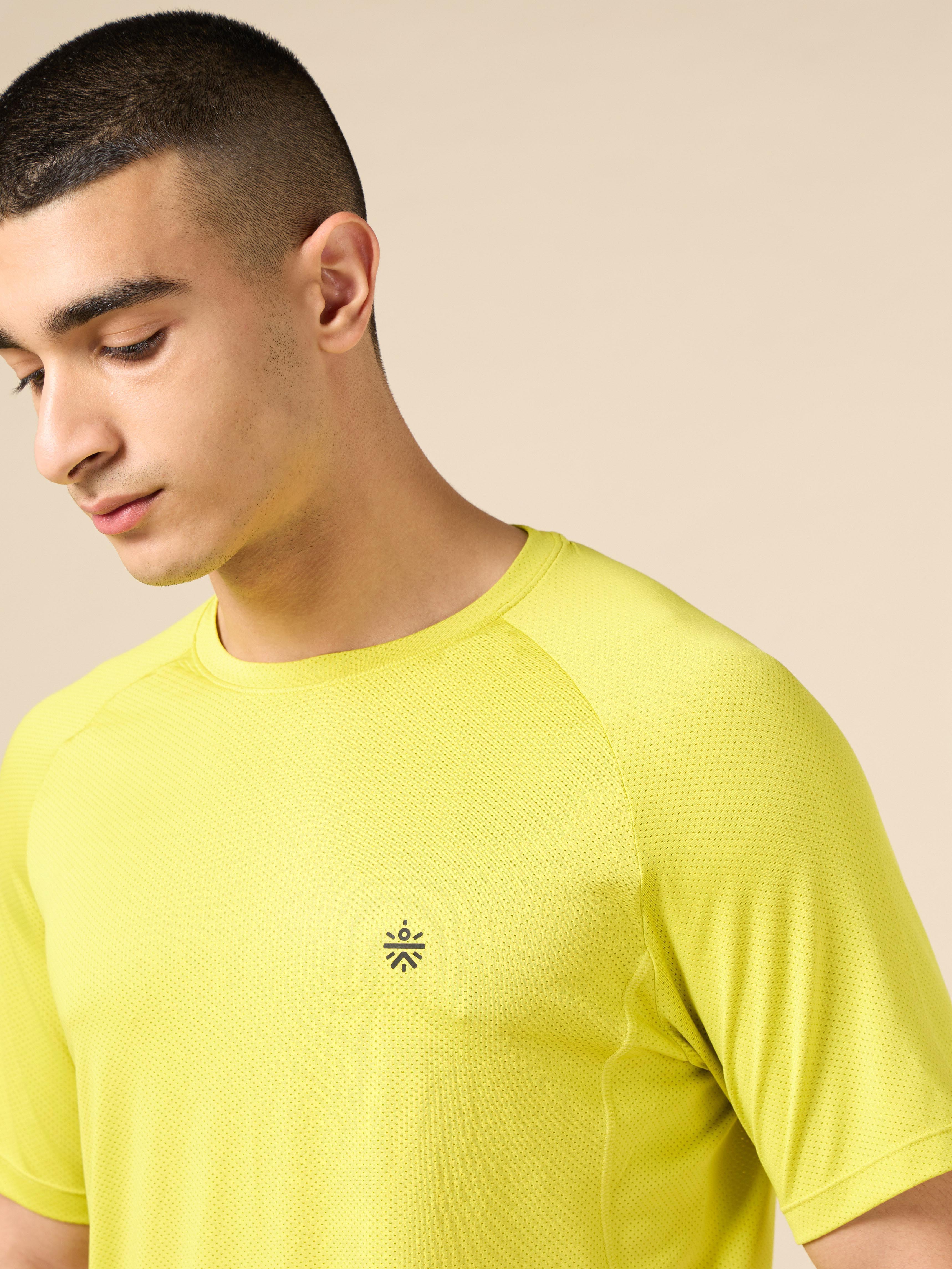 Men's Lime All Day Sports Training T-shirt