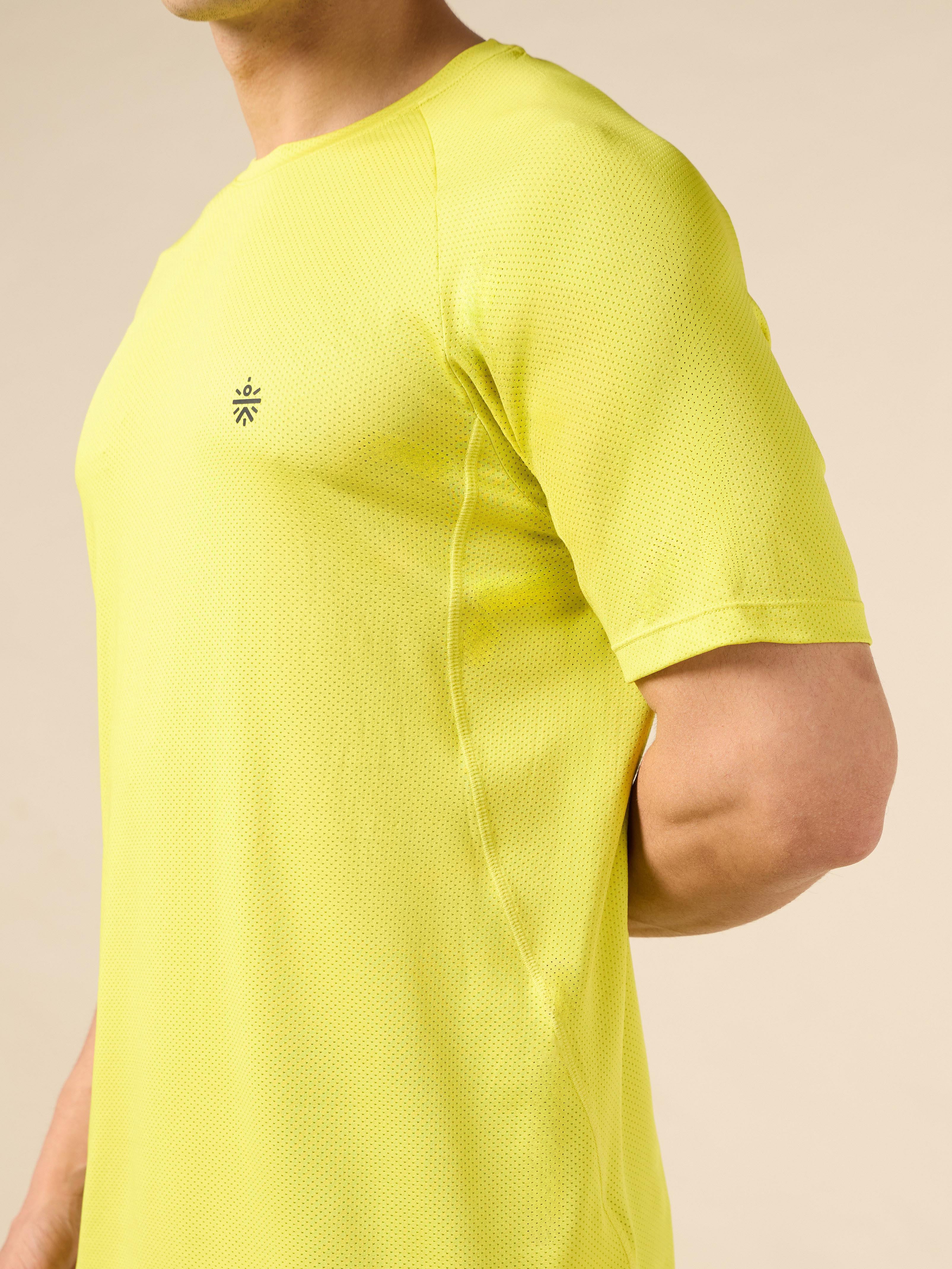 Men's Lime All Day Sports Training T-shirt