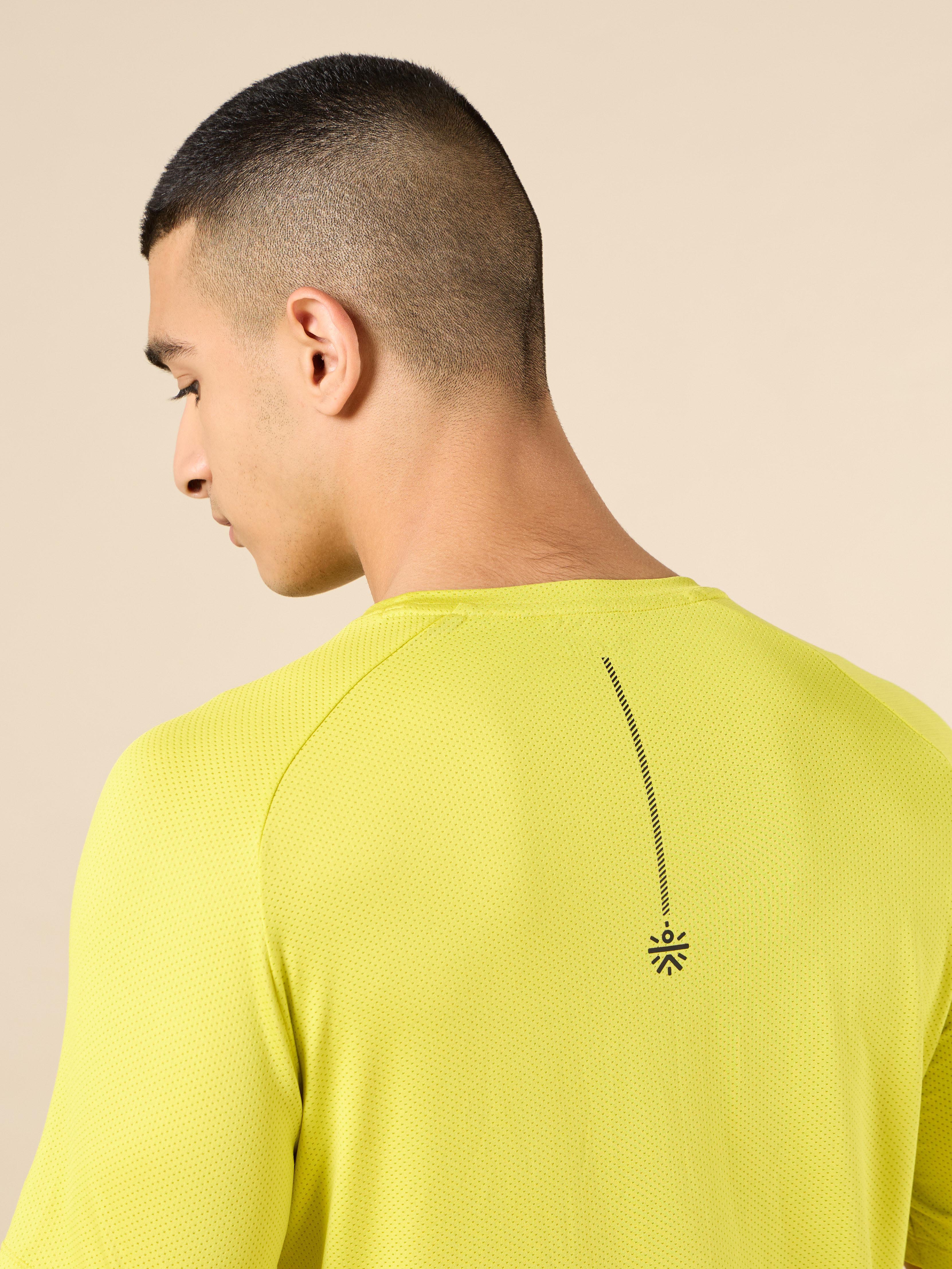 Men's Lime All Day Sports Training T-shirt