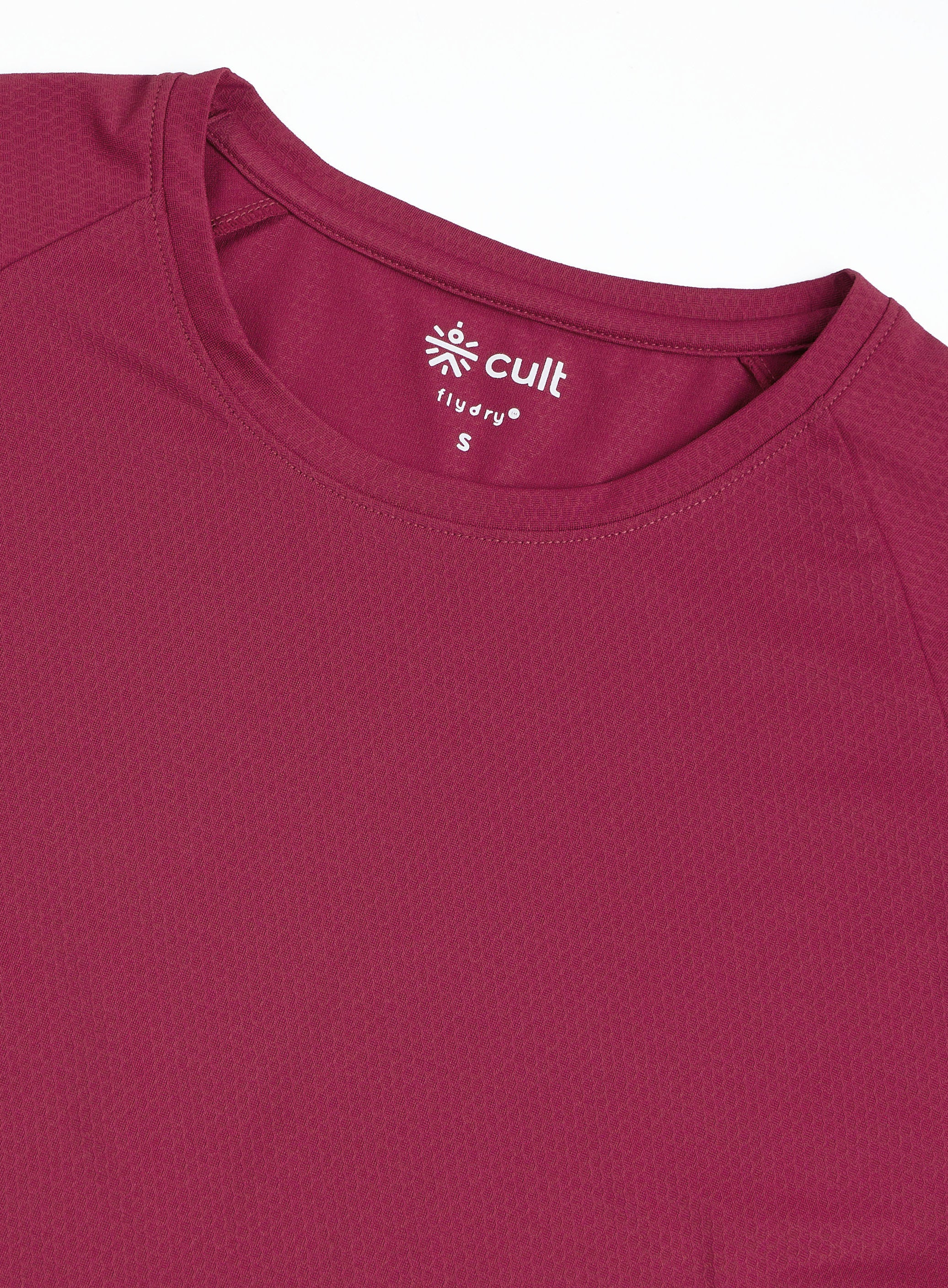 Women's Engineered Knit Maroon Performance T-shirt