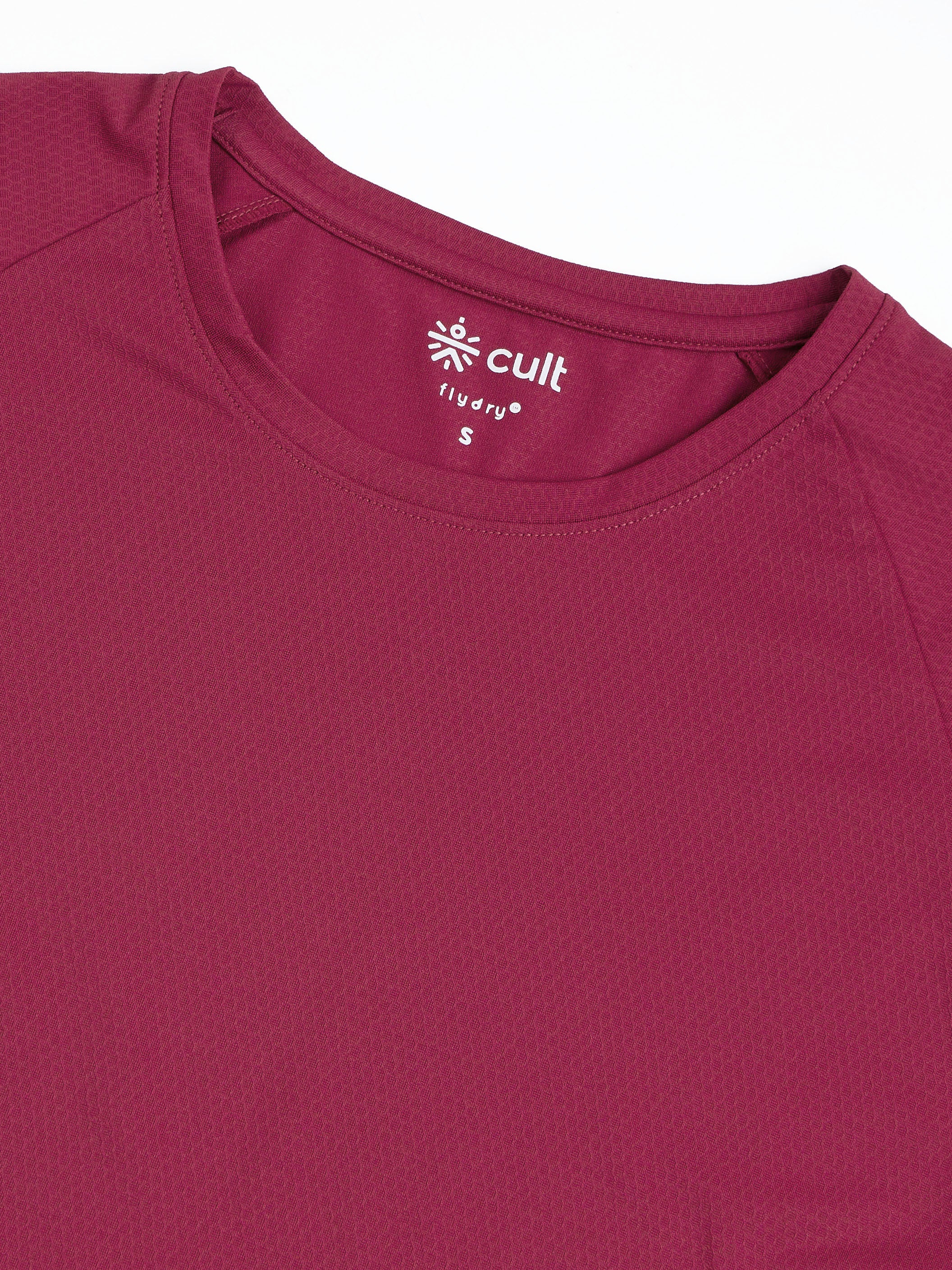 Women's Engineered Knit Maroon Performance T-shirt