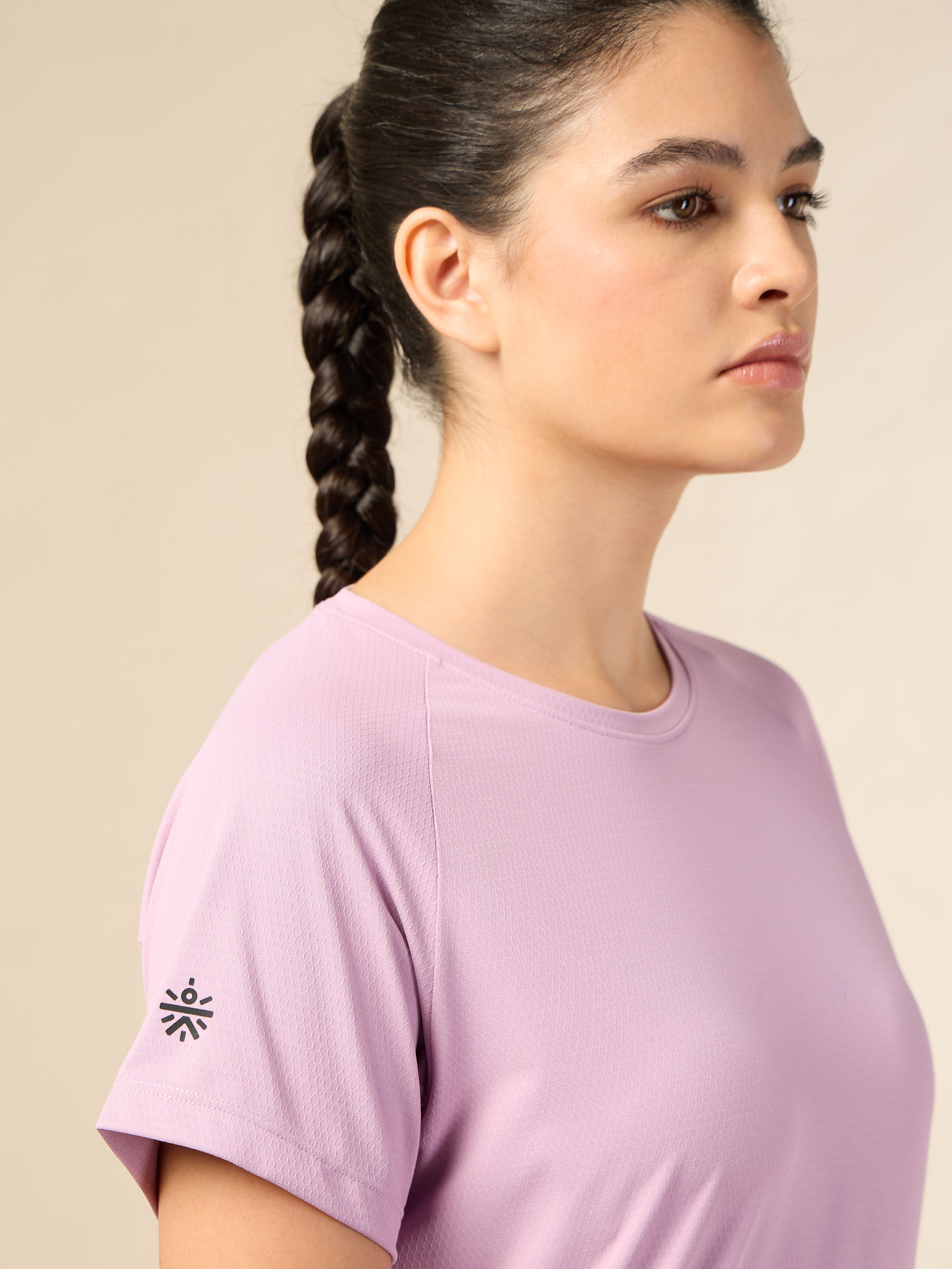 Women's Engineered Knit Pink Performance T-shirt
