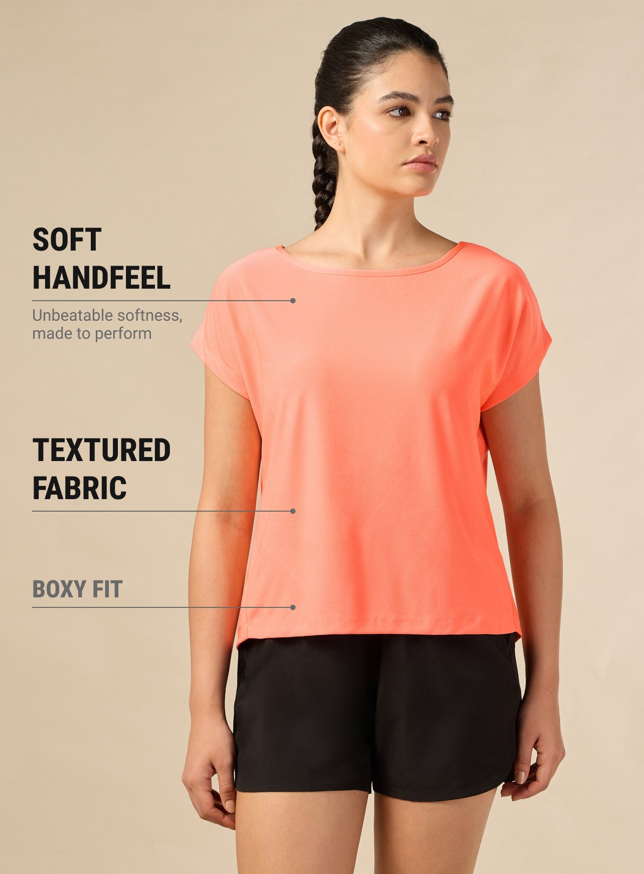 Women's Premium Jacquard Knit Orange top