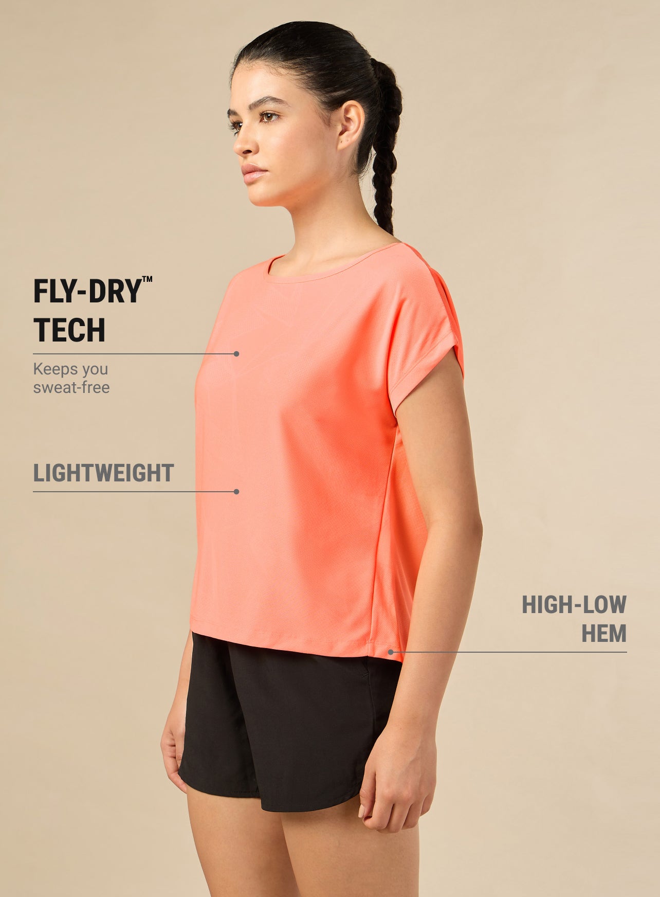 Women's Premium Jacquard Knit Orange top