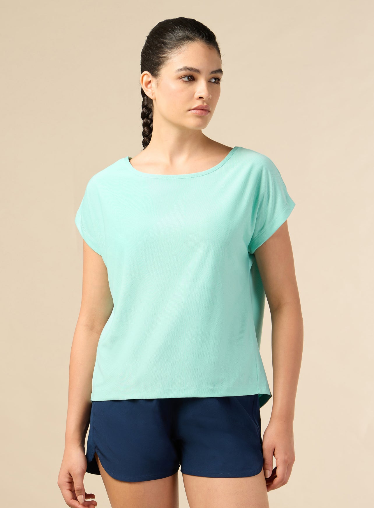 Women's Premium Jacquard Knit Aqua Top