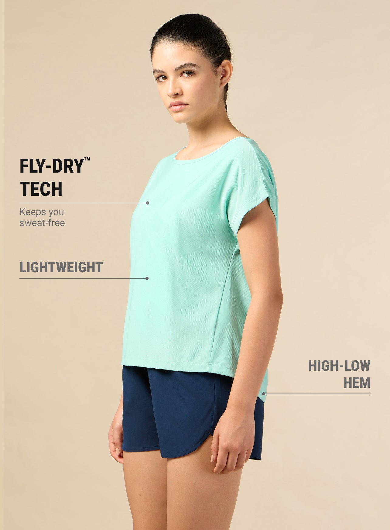 Women's Premium Jacquard Knit Aqua Top