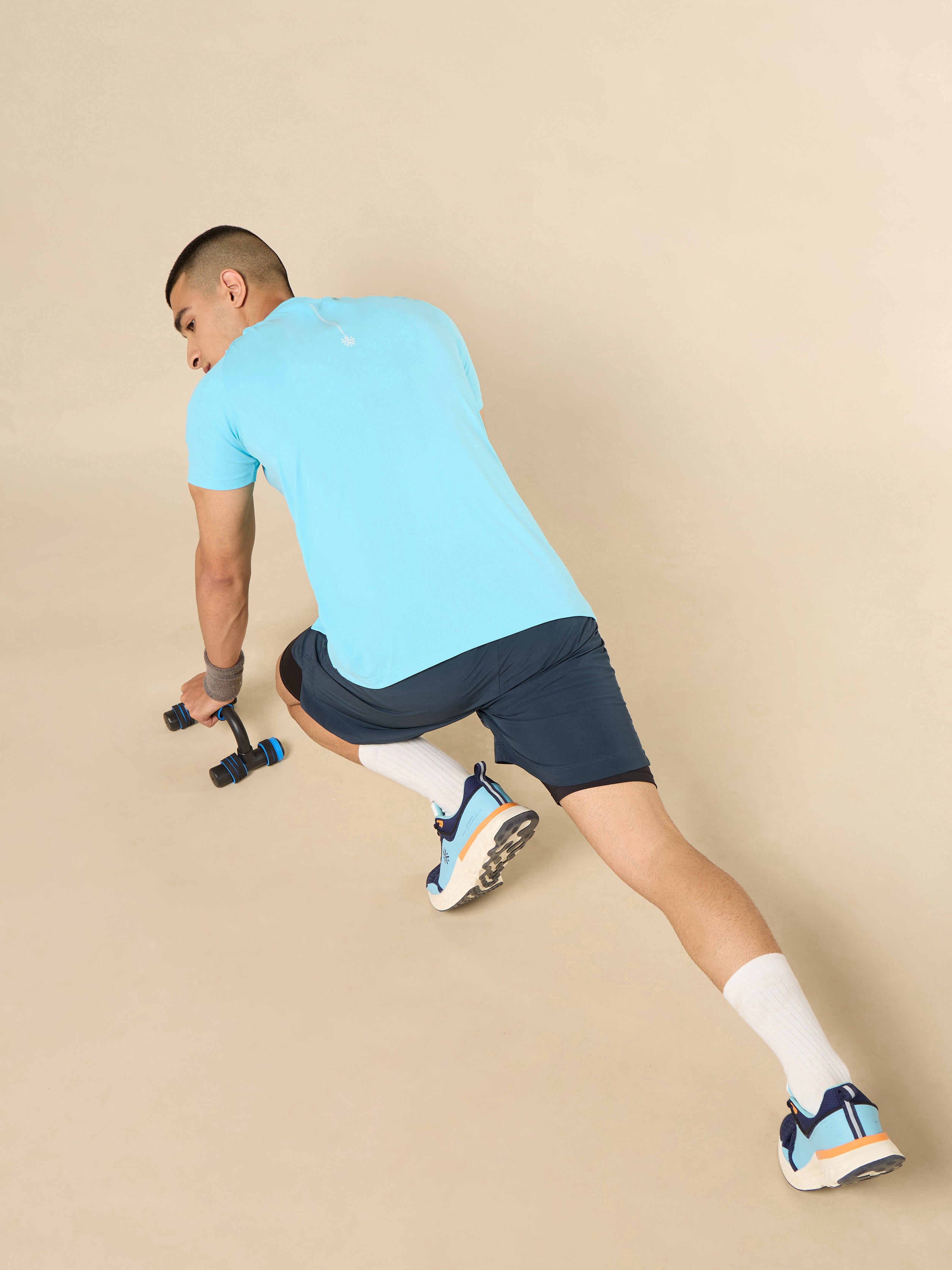 Men's Blue All Sport Diamond Knit Training T-shirt