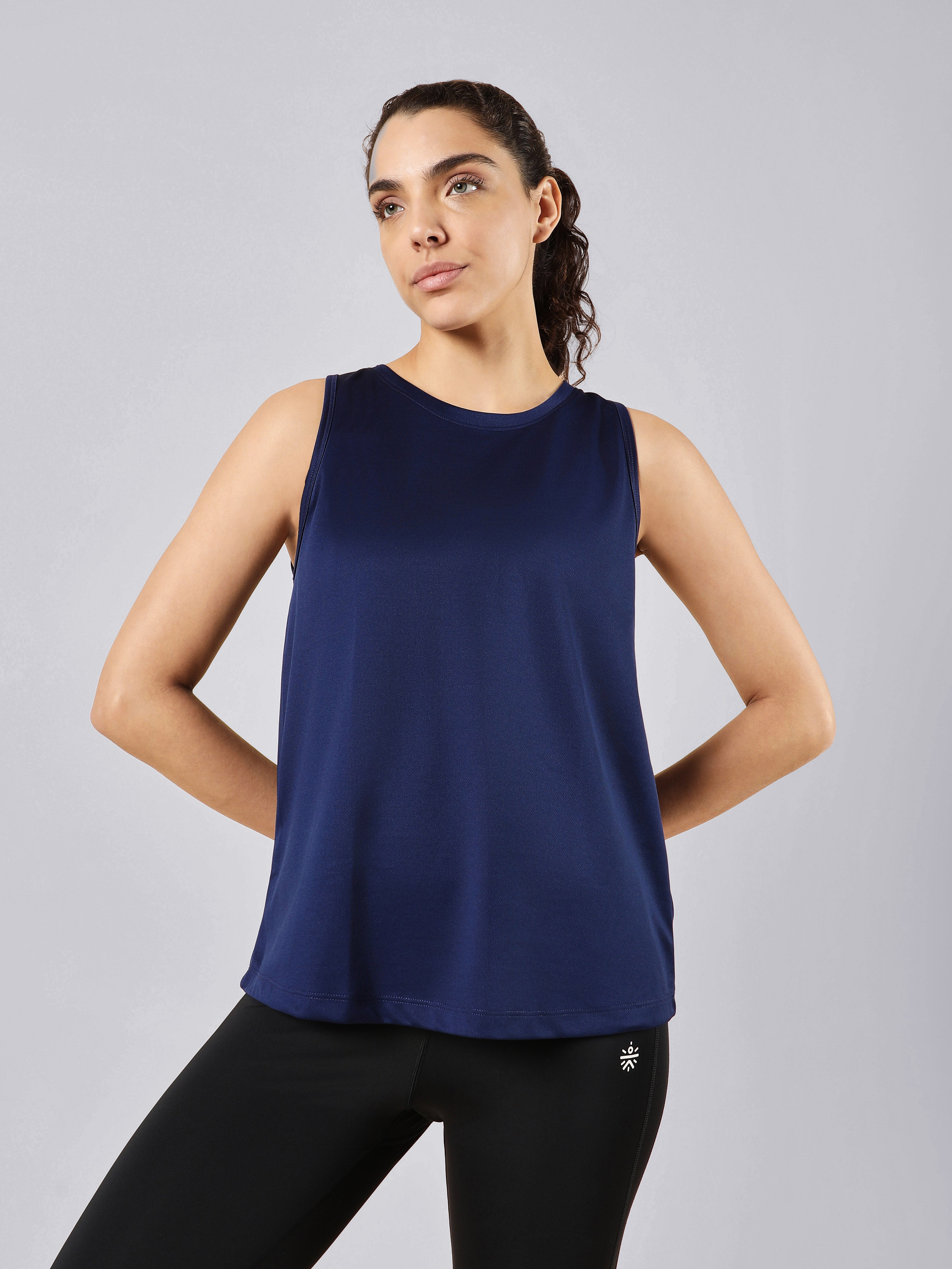 Women's All Day Active Navy Tank