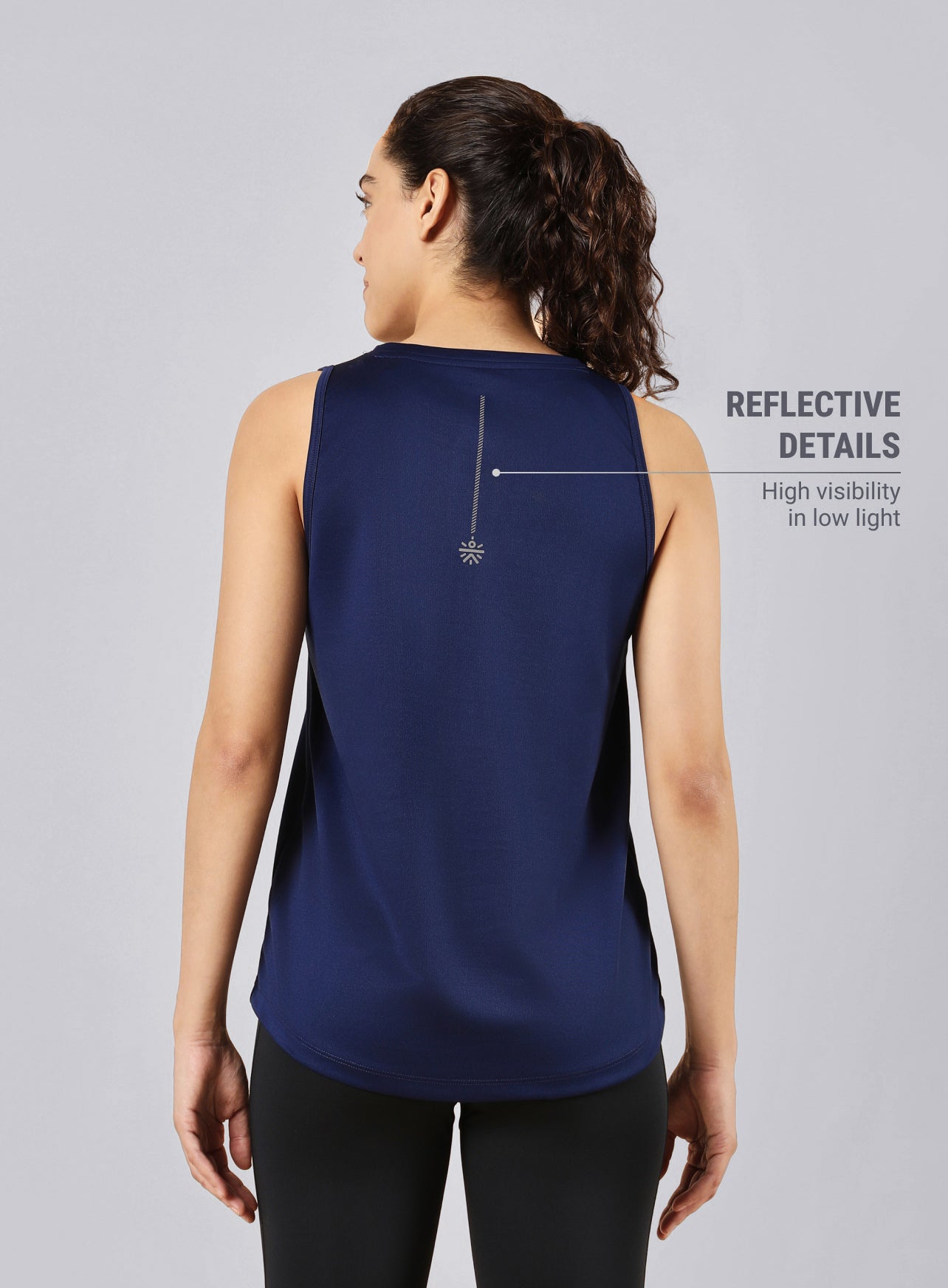Women's All Day Active Navy Tank
