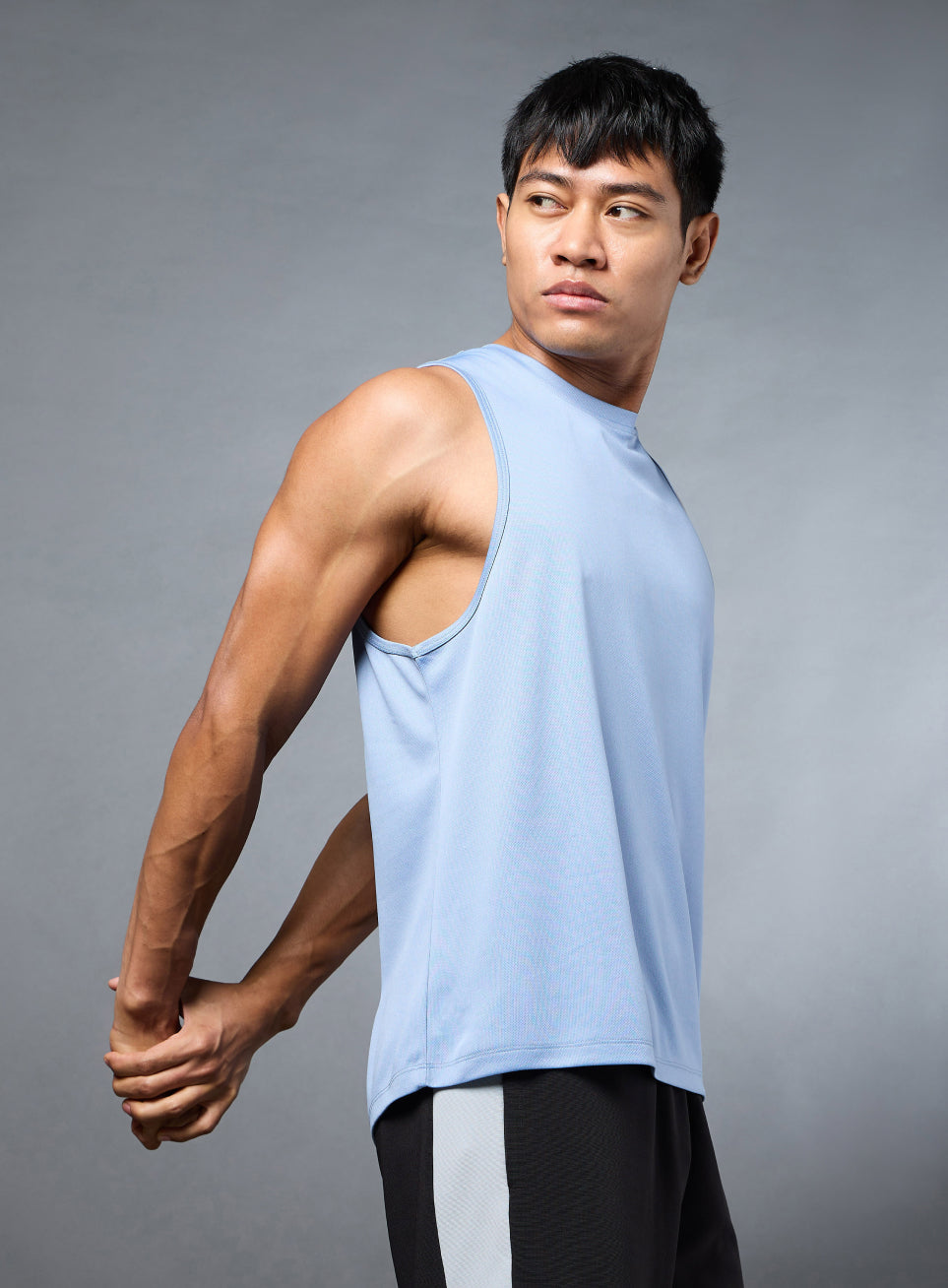 Men's Running Essential Blue Tank