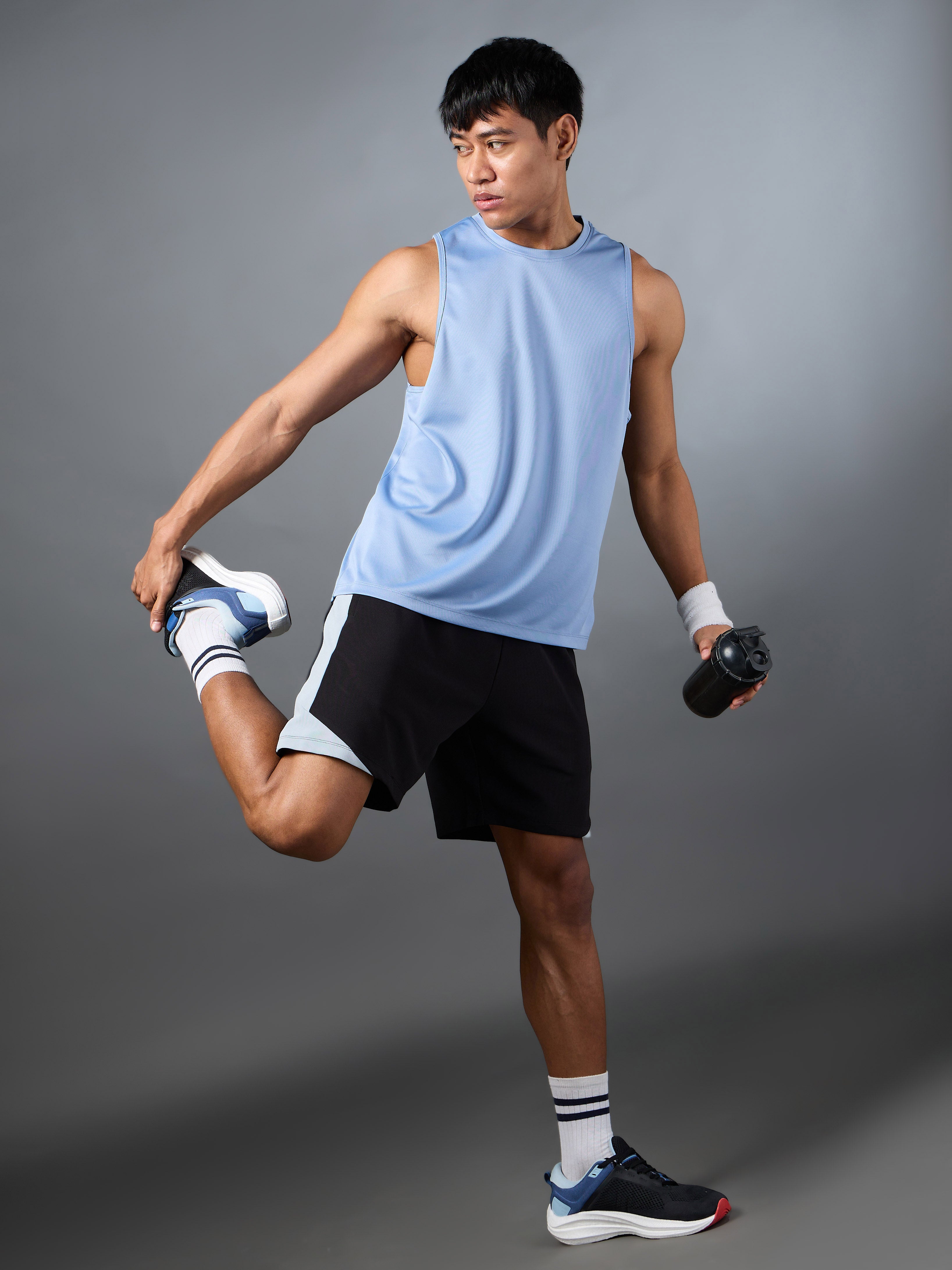 Men's Running Essential Blue Tank