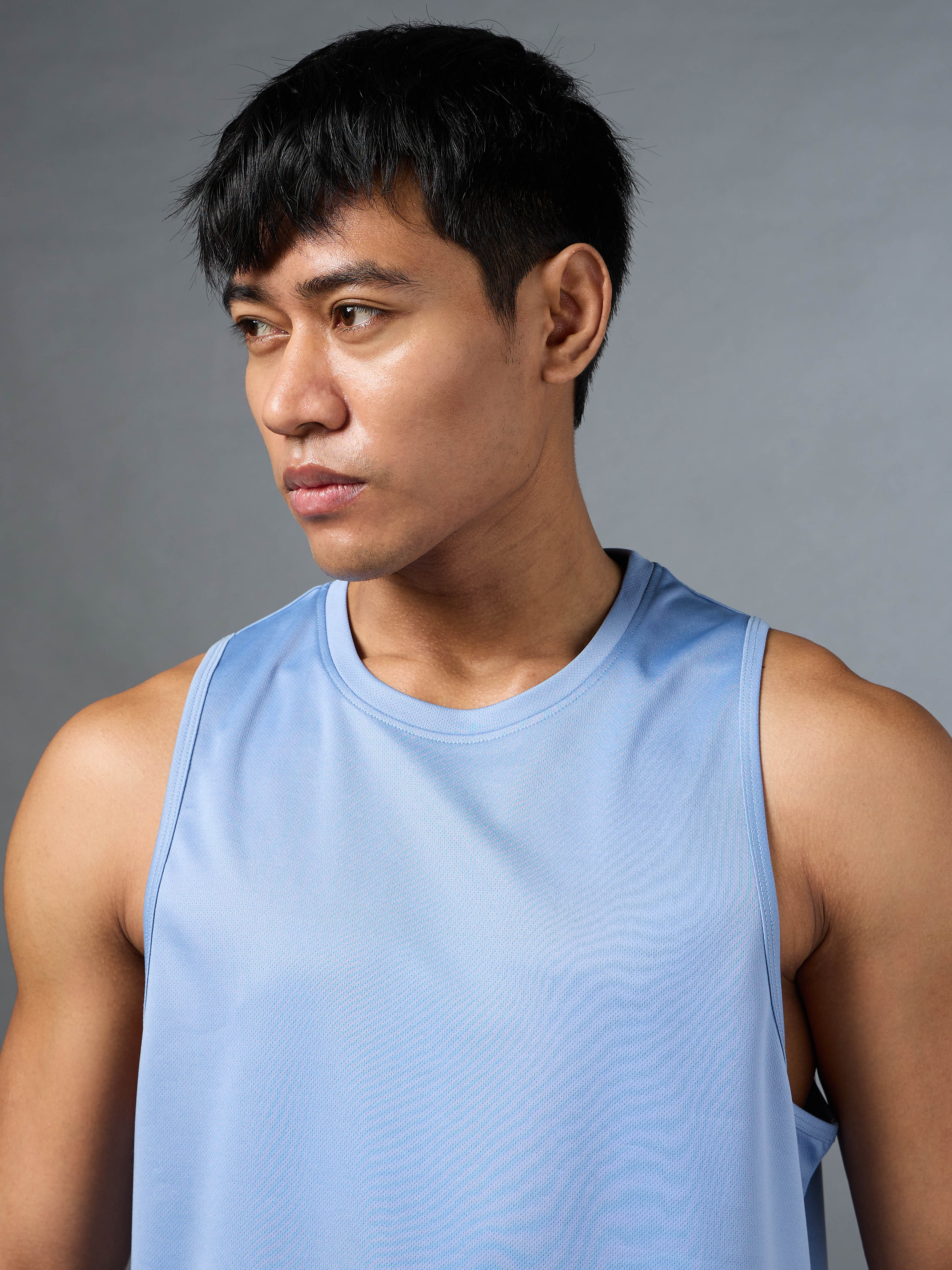Men's Running Essential Blue Tank
