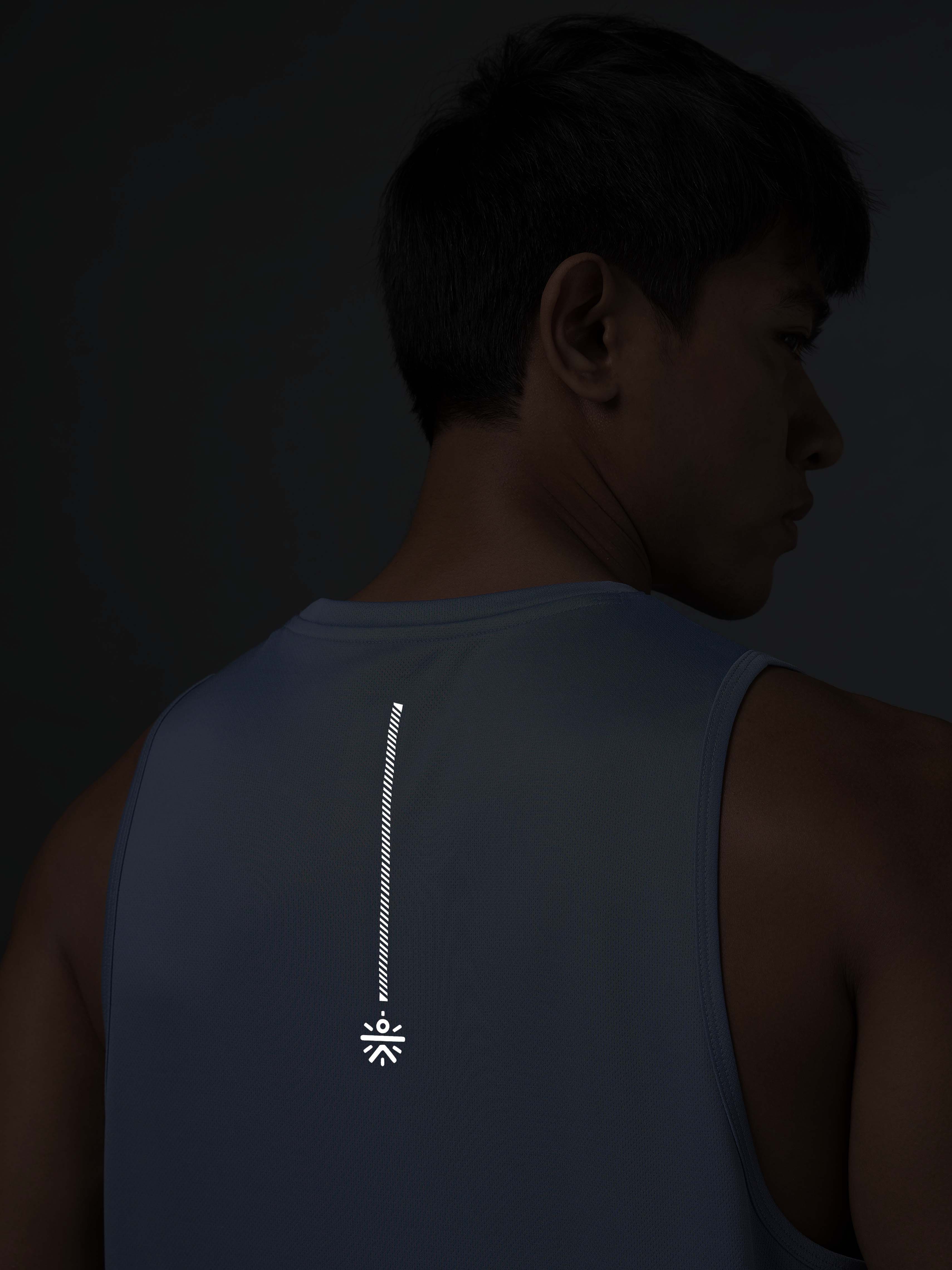 Men's Running Essential Blue Tank