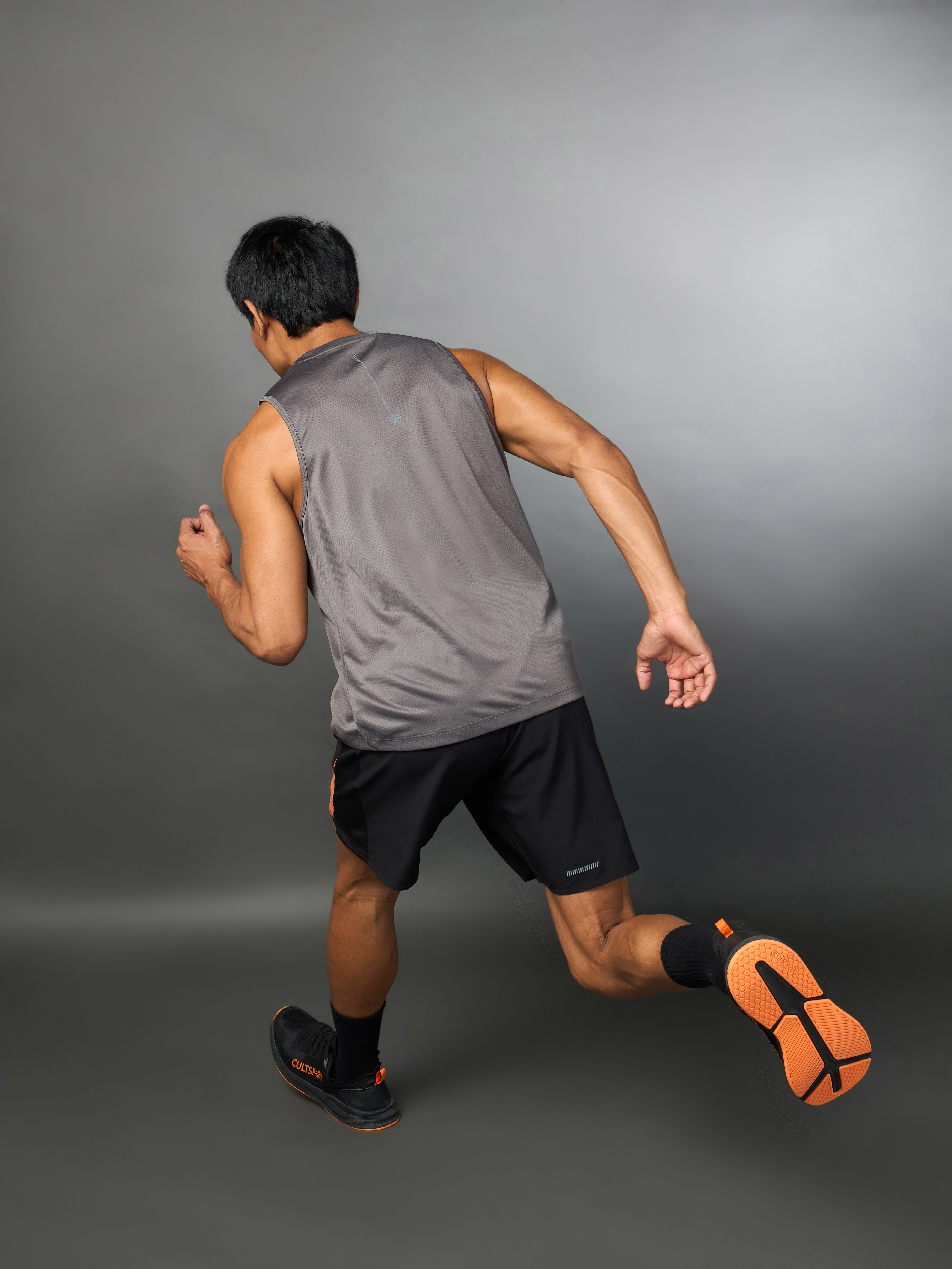 Men's Running Essential Grey Tank