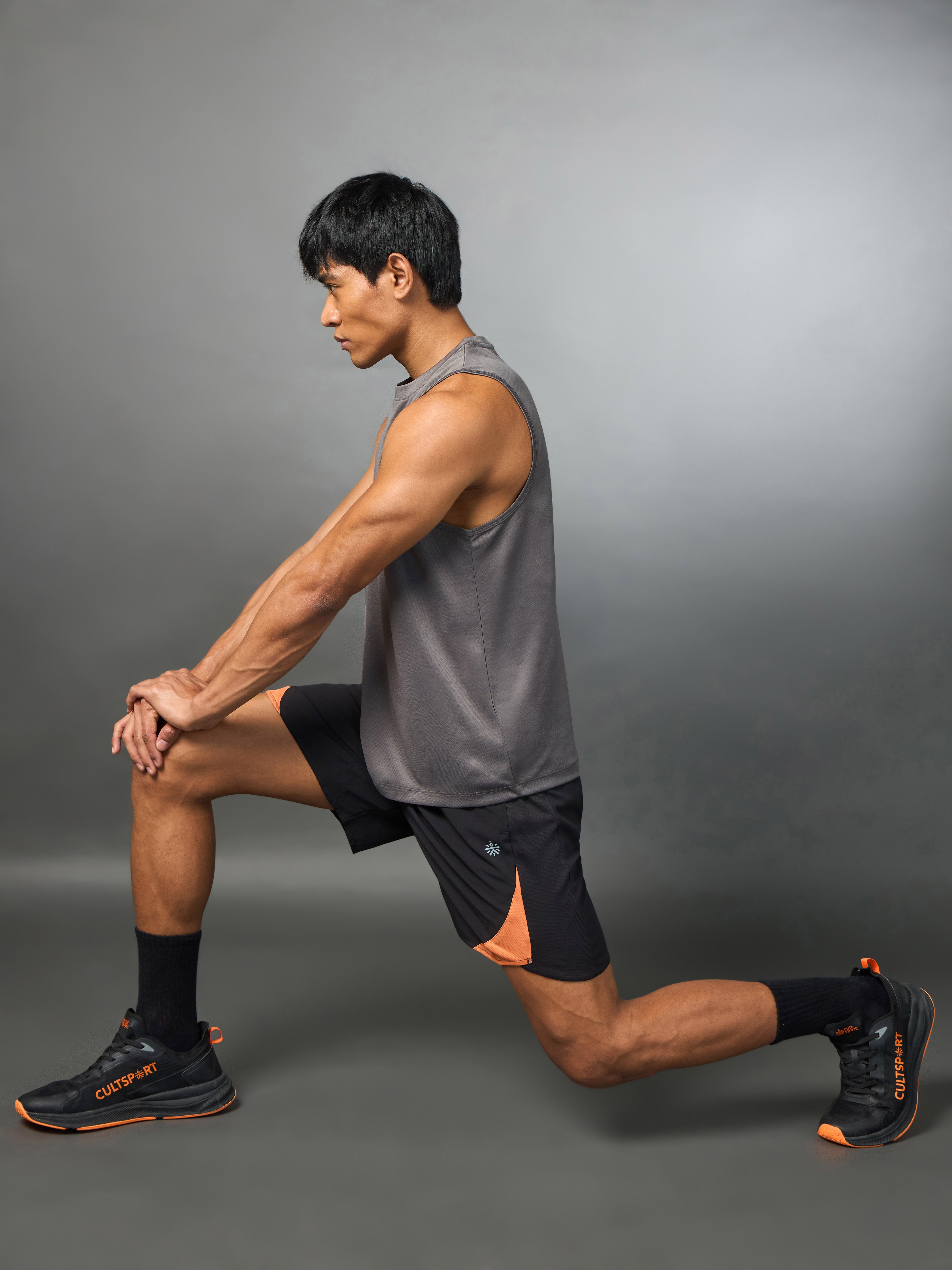 Men's Running Essential Grey Tank