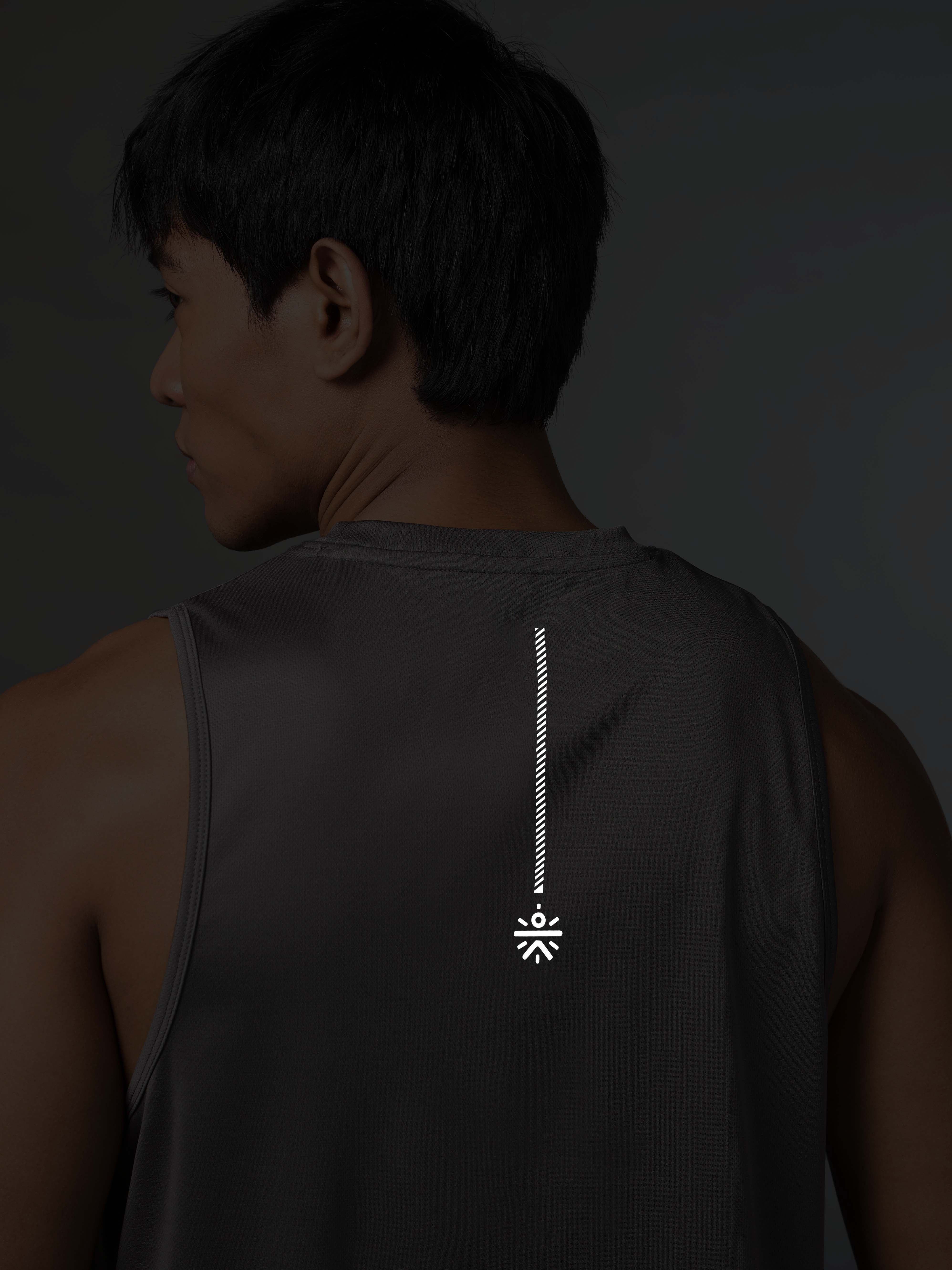 Men's Running Essential Grey Tank