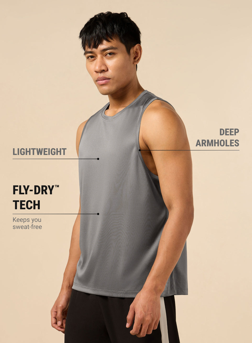 Men's Running Essential Pack of 2 Tanks